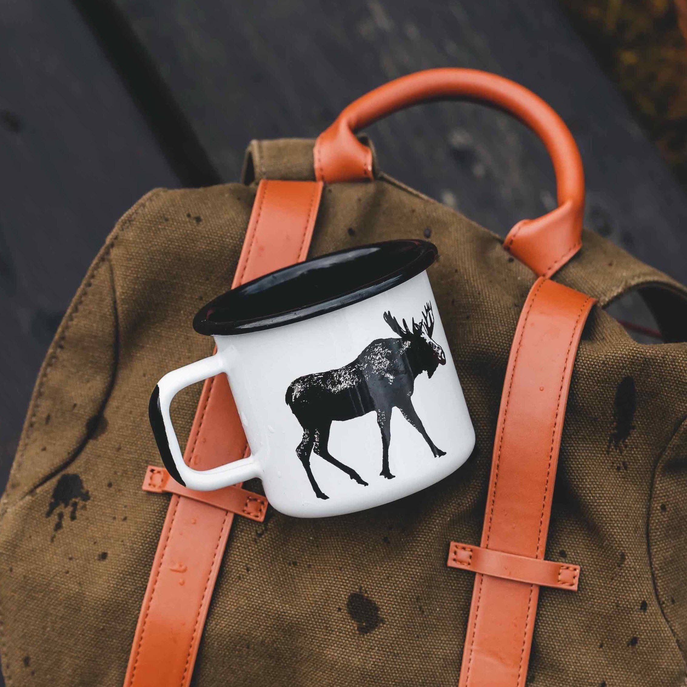 MUURLA | Nordic Enamel Mug | The Moose | 0.37L