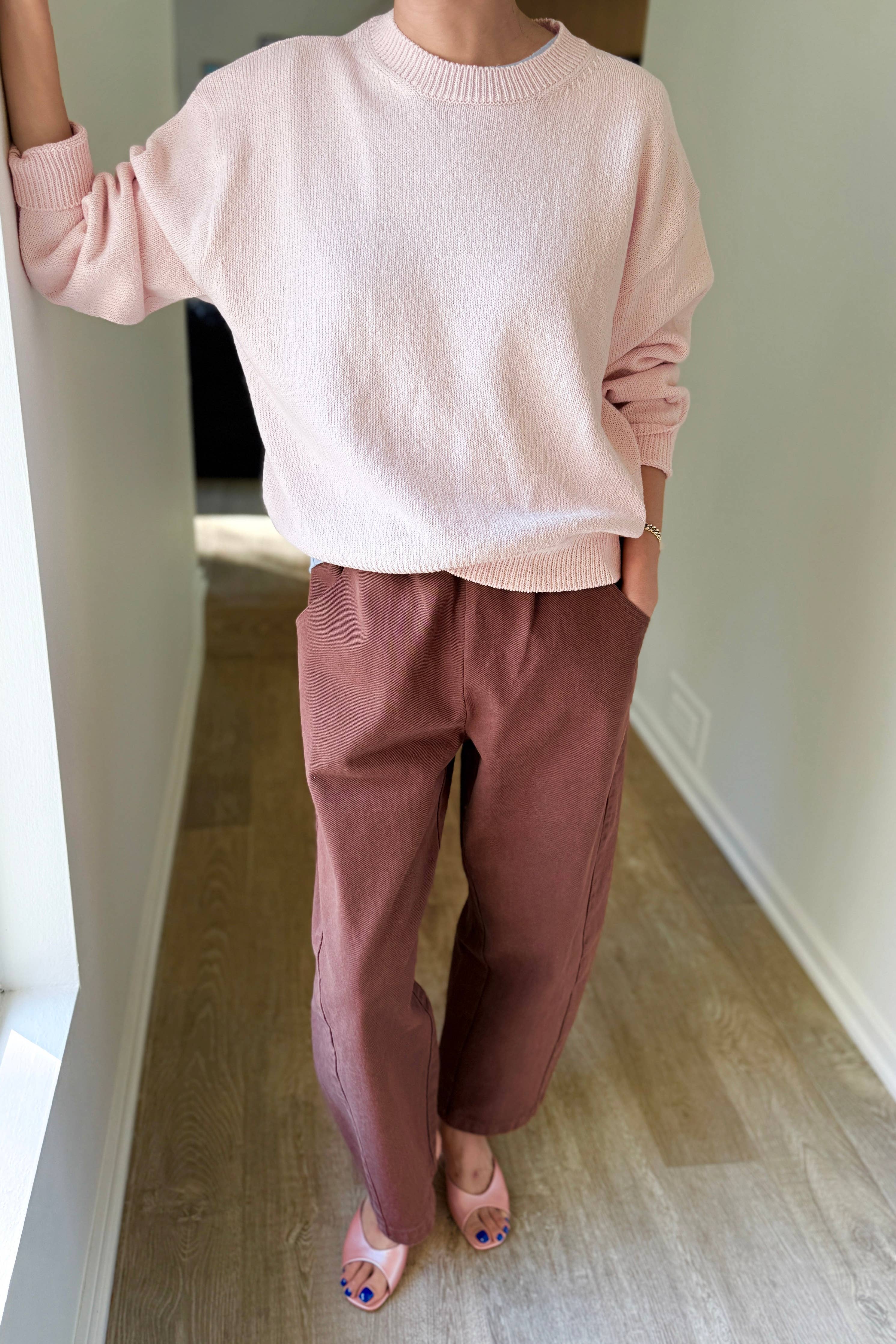 Milo Cotton Sweater Rosé - Le Bon Shoppe