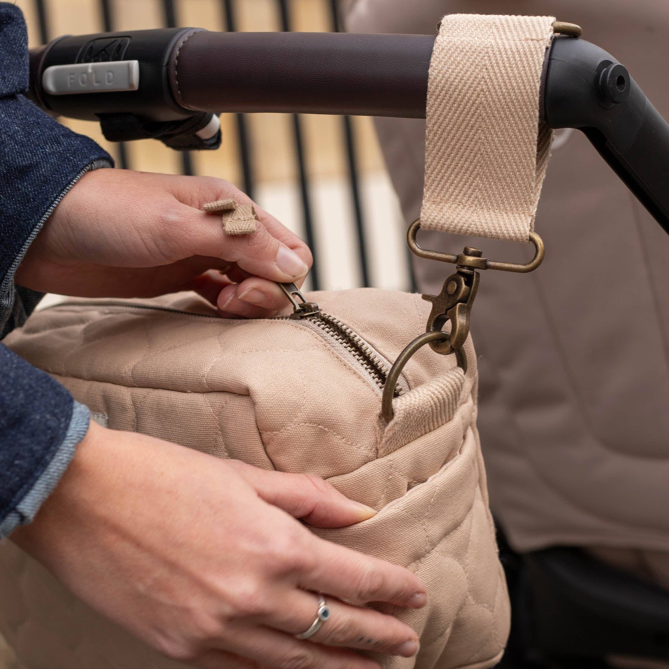Avery Row Pram Organiser Bag - Natural