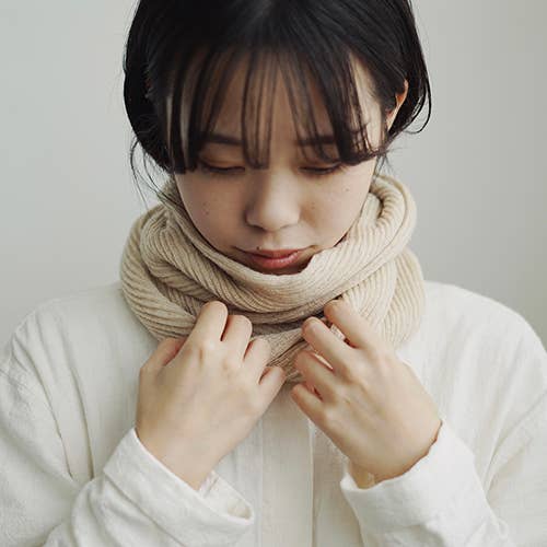 ME0137 Merino Wool Snood: Charcoal / Free