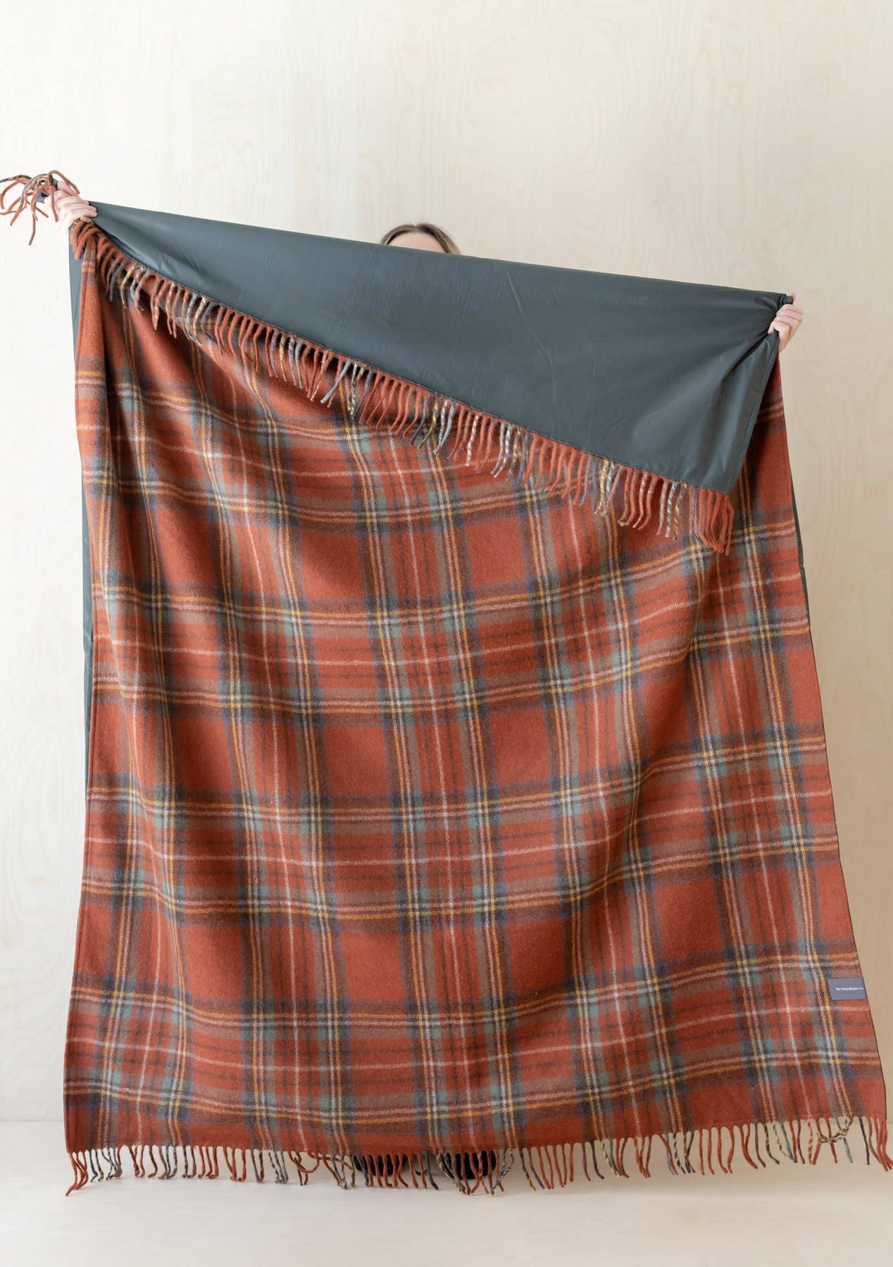 Recycled Wool Picnic Blanket StewartRoyalAntiqTartan&Carrier