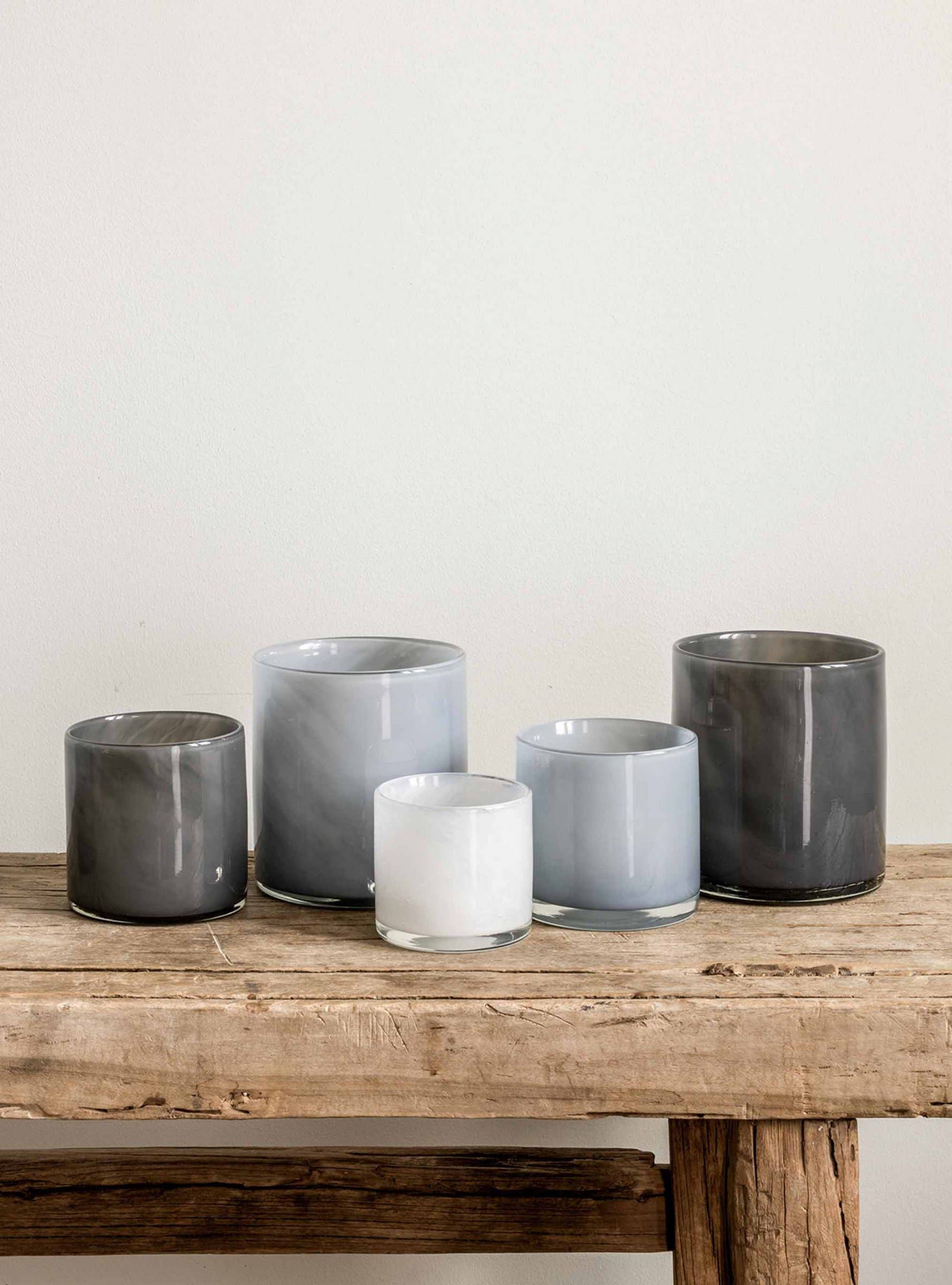 Lyric candle holder - M: Olive Green