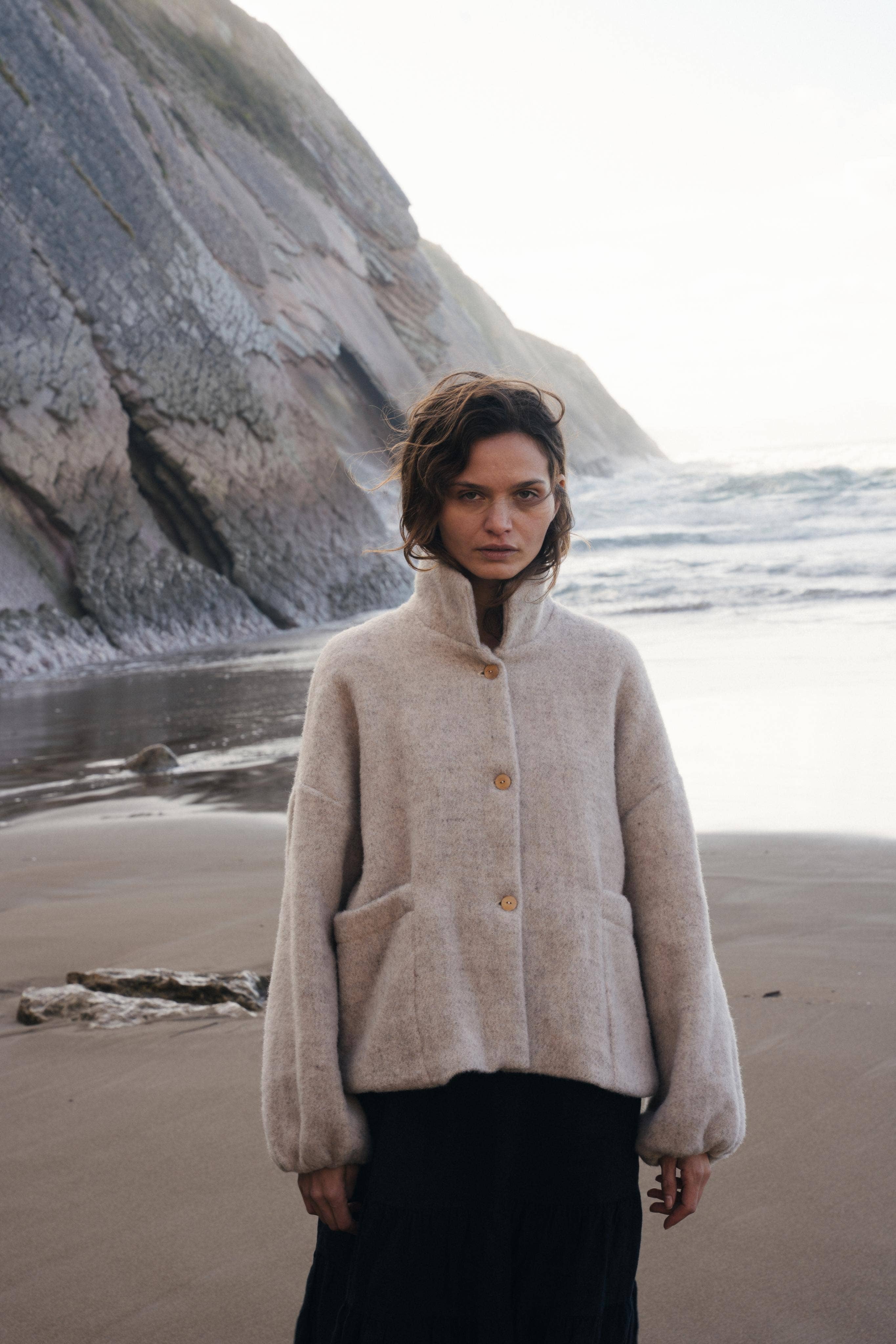 Cacauet Jacket – Pure Wool: Beige