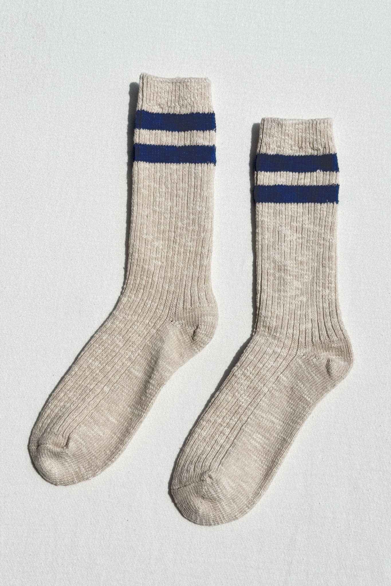 Cottage Varsity Socks Oatmeal Varsity - Le Bon Shoppe