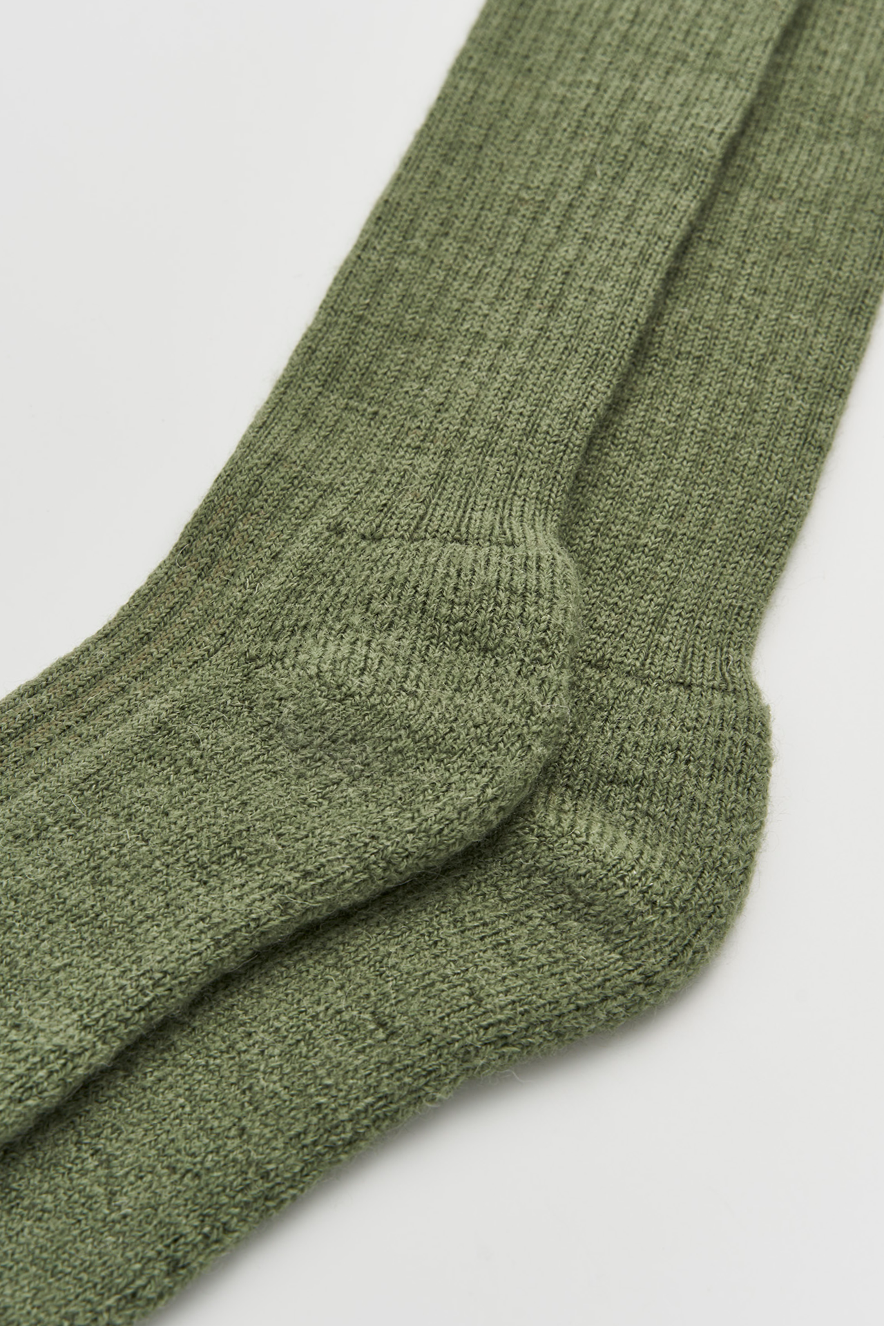 Glen Green Wool Knee High Socks: Glen Green / Medium (UK 8-10)
