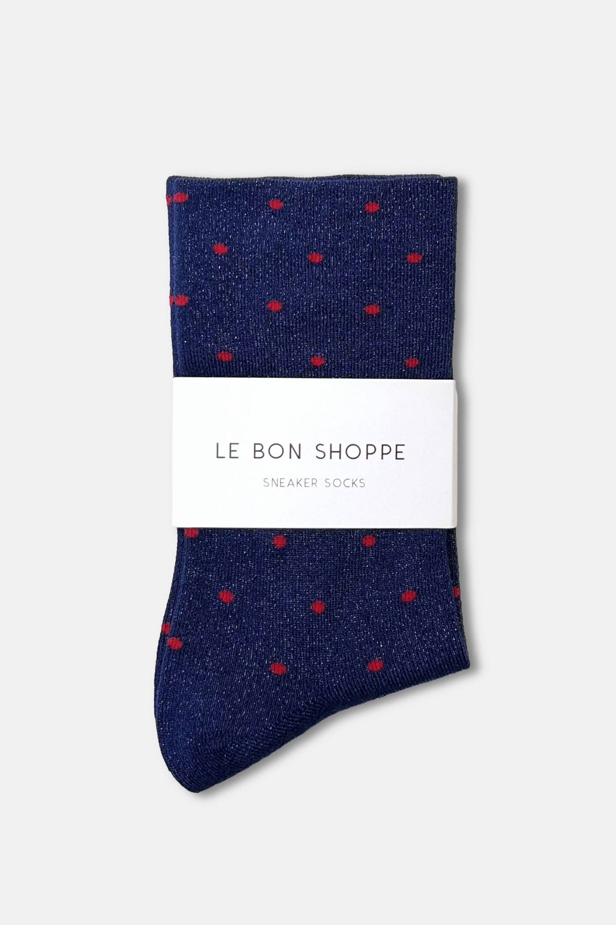 Le Bon Shoppe Lurex Patterned Sneaker Socks – Polka Dot
