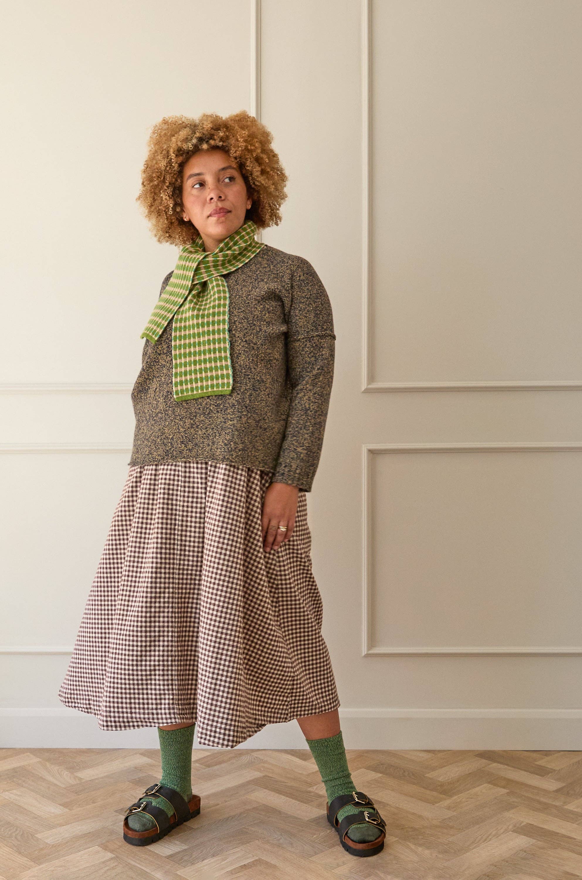 Fine Merino Wool Socks | Green: UK 4-7