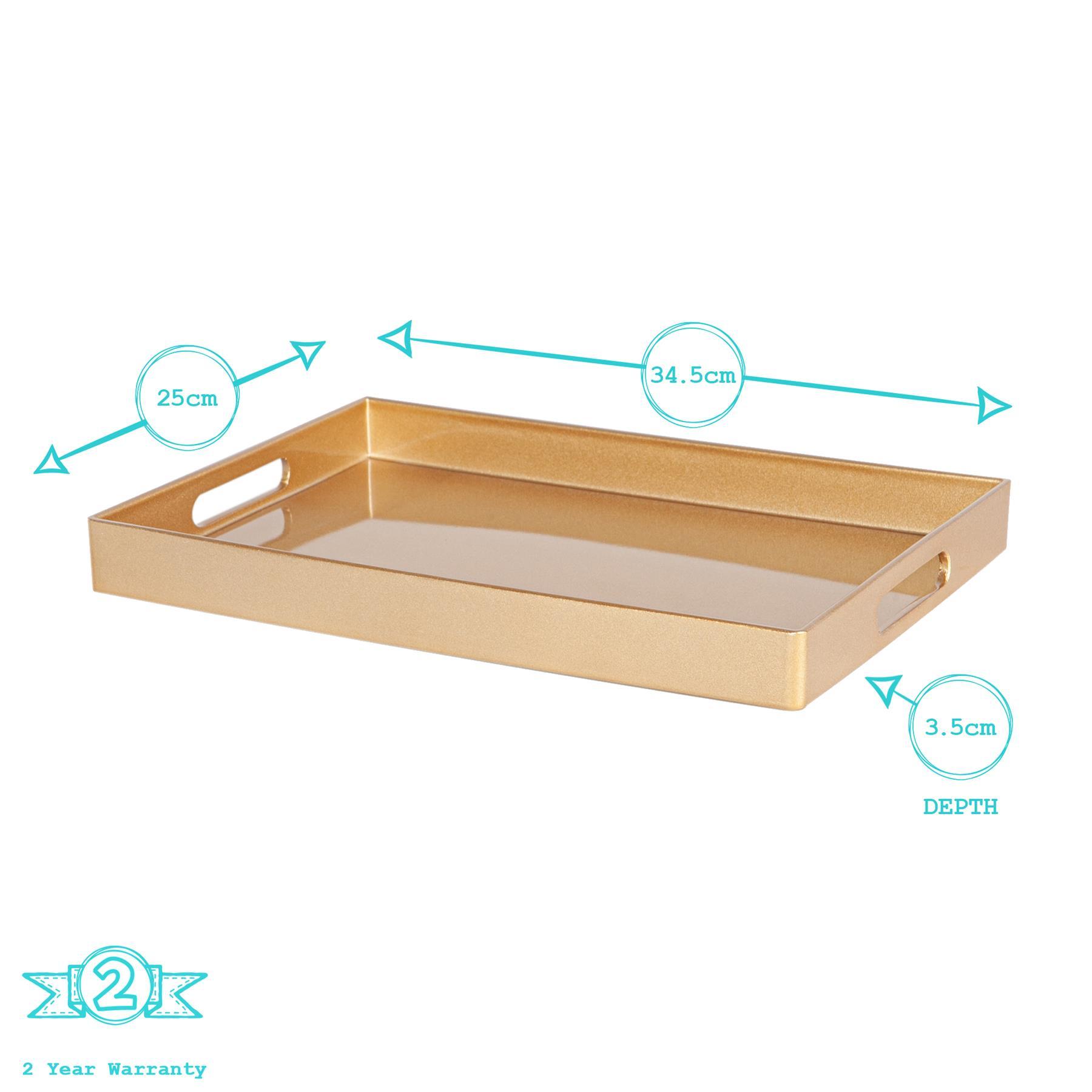 Rectangle Tray - Gold