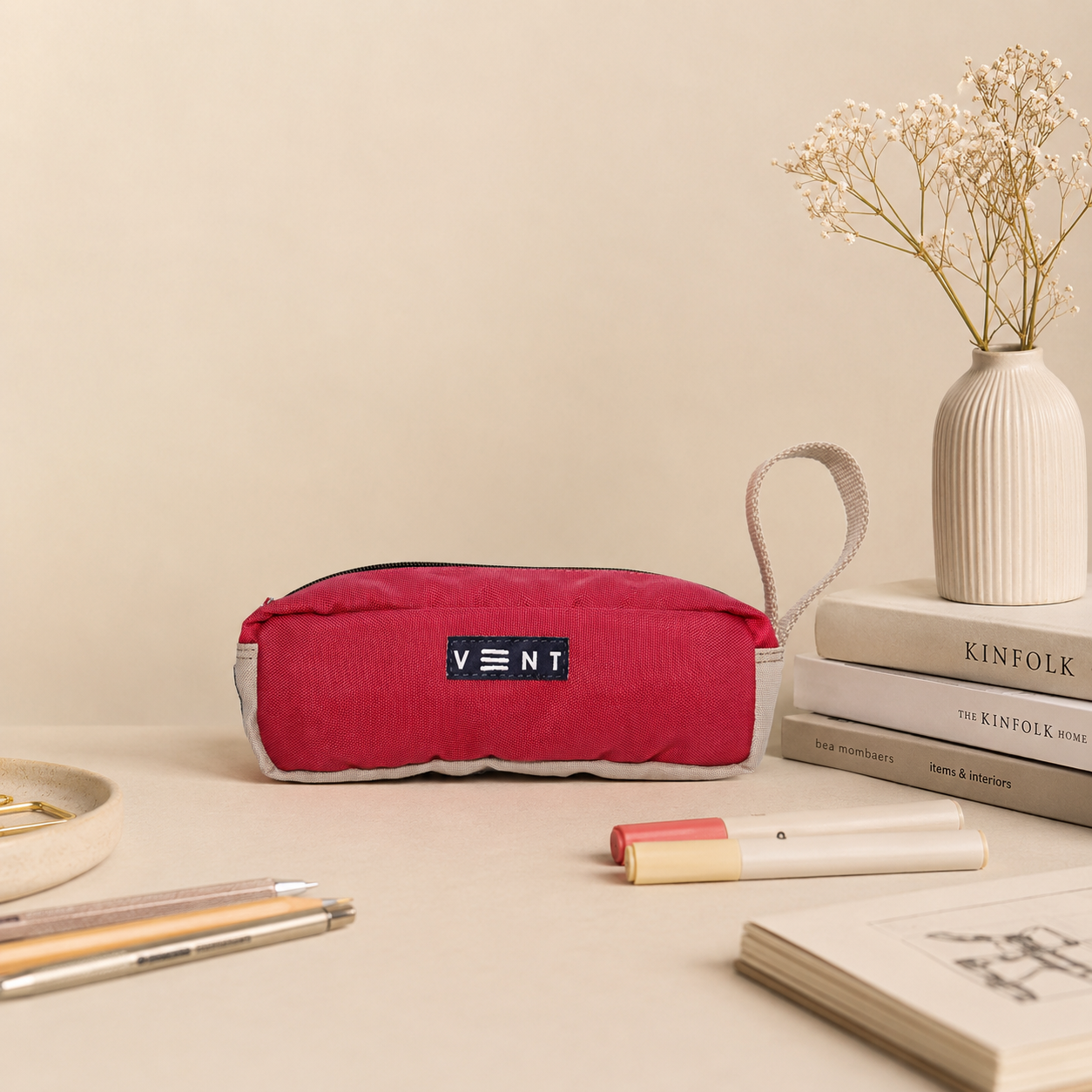 Pencil Case - Recycled Ocean Plastic - Red