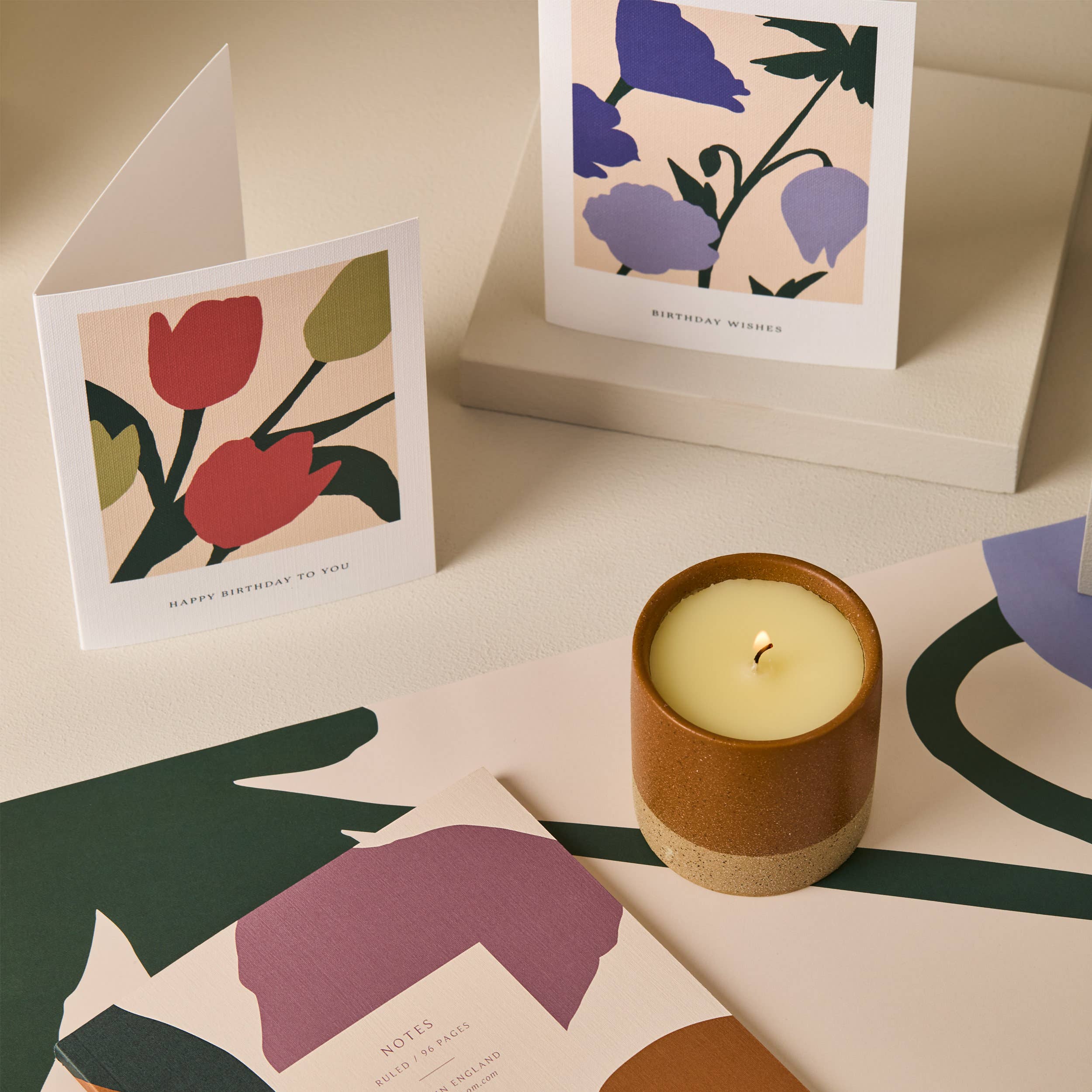 Happy Birthday To You Tulips Floral Blooms Card