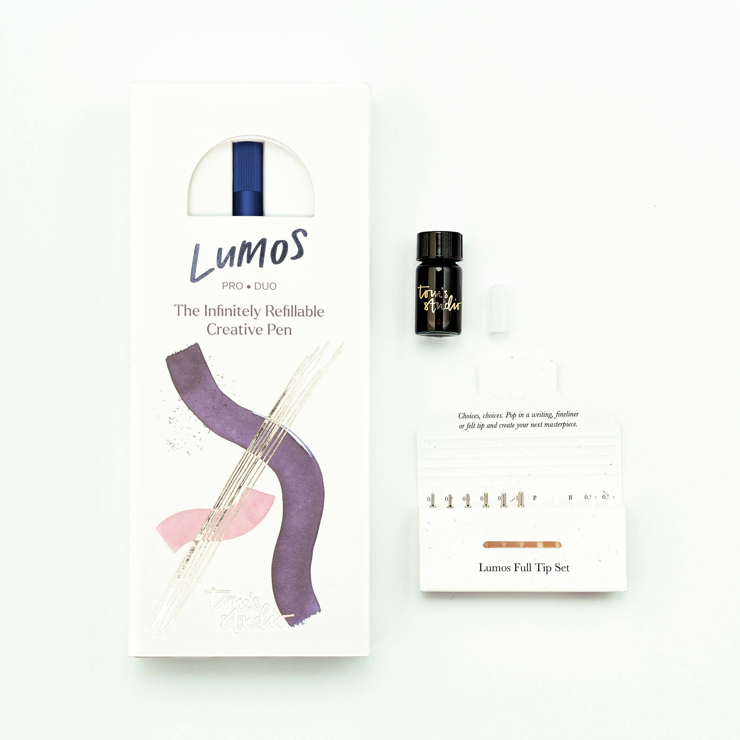 Lumos Pro - Refillable Multi-Tip Pen: Ivy / Duo Tip