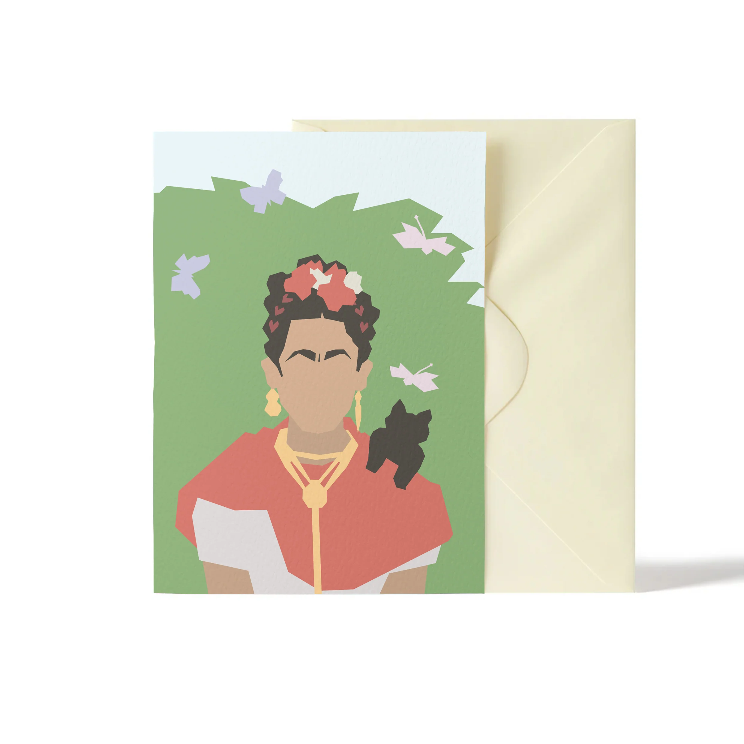 Flower Woman Greetings Card- by SID