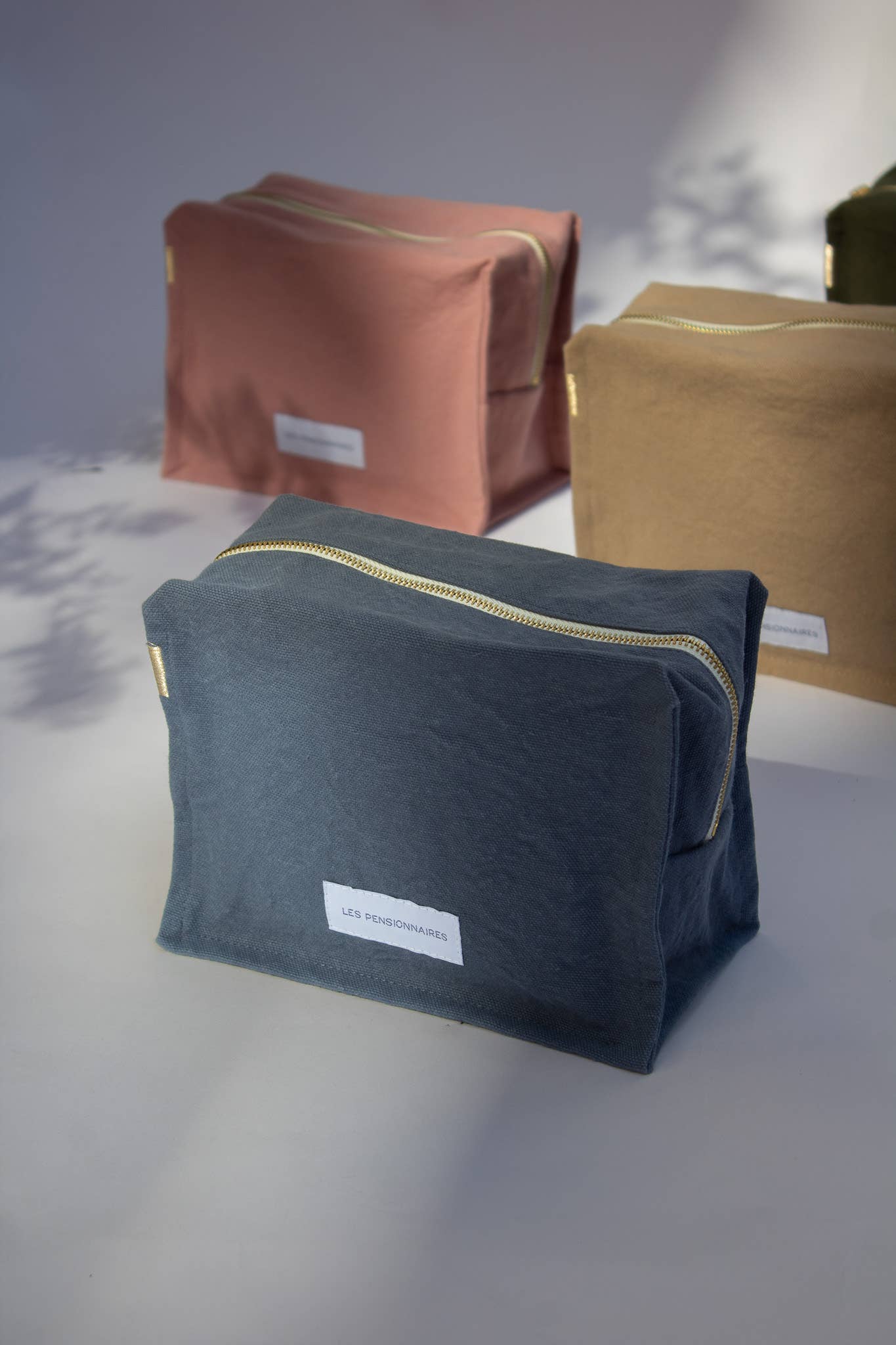 Les Pensionnaires Cube Toiletry Bag in Horizon Blue