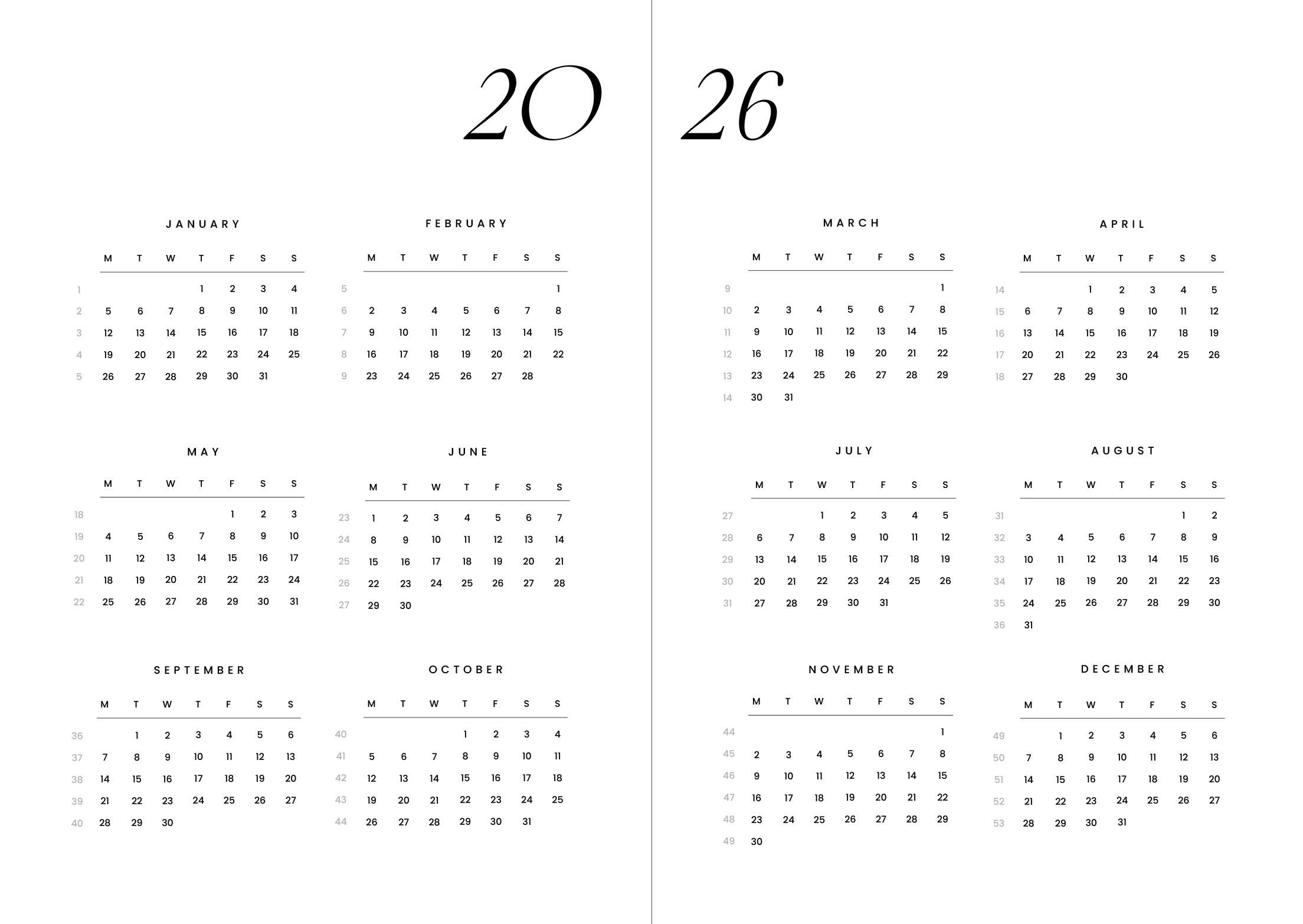 Cozy Planner 2026, Coffee – “You are made of magic.”