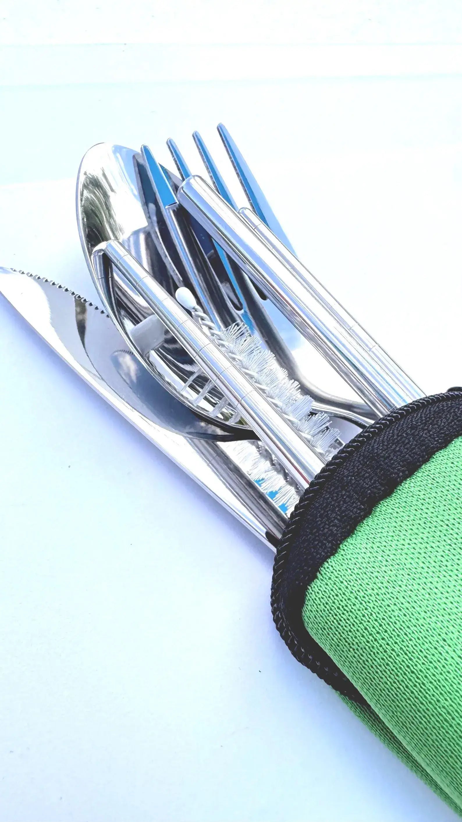 Green Mountains Travel Cutlery Set — Conscious Cutlery