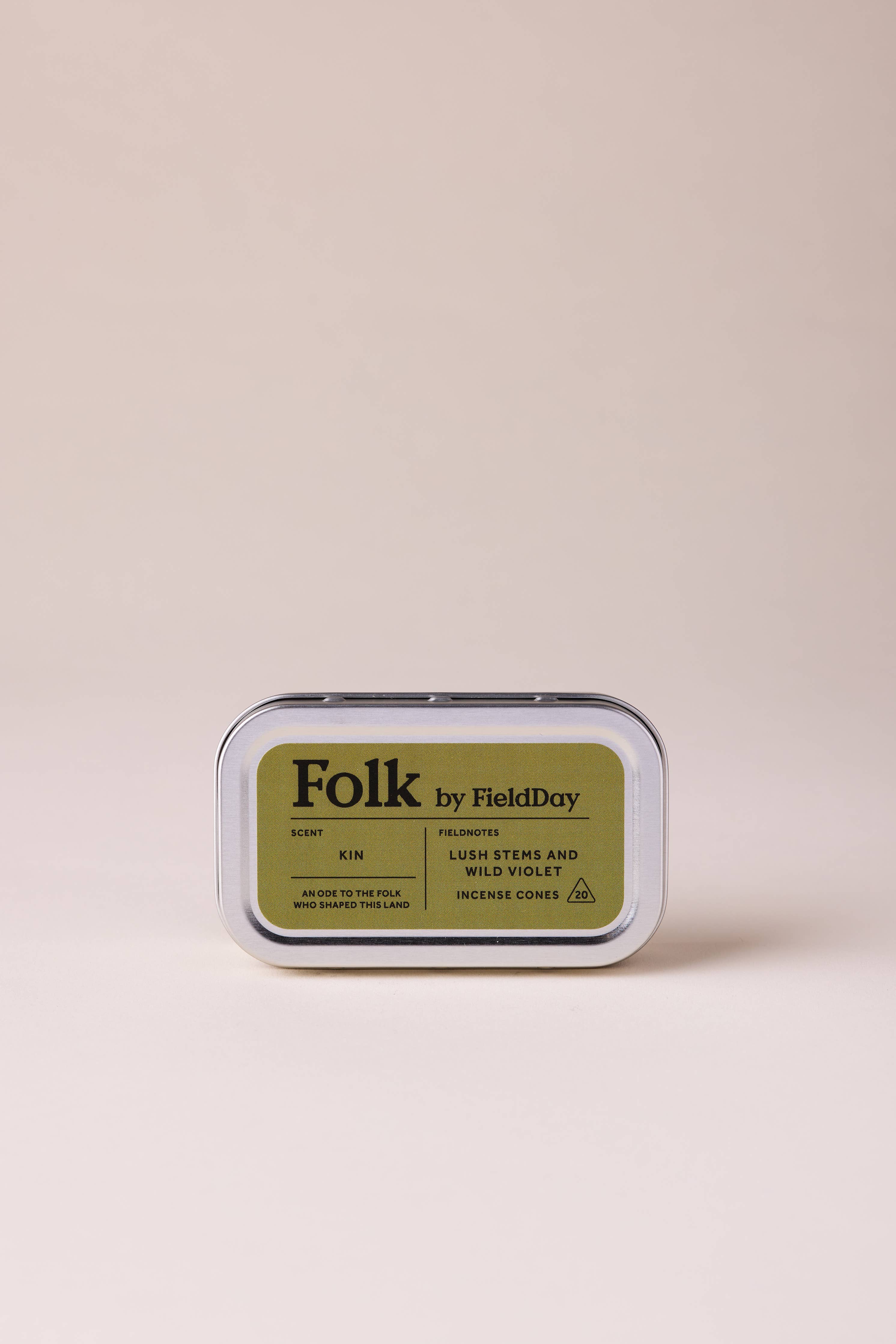 Kin Folk Tin of Incense Cones