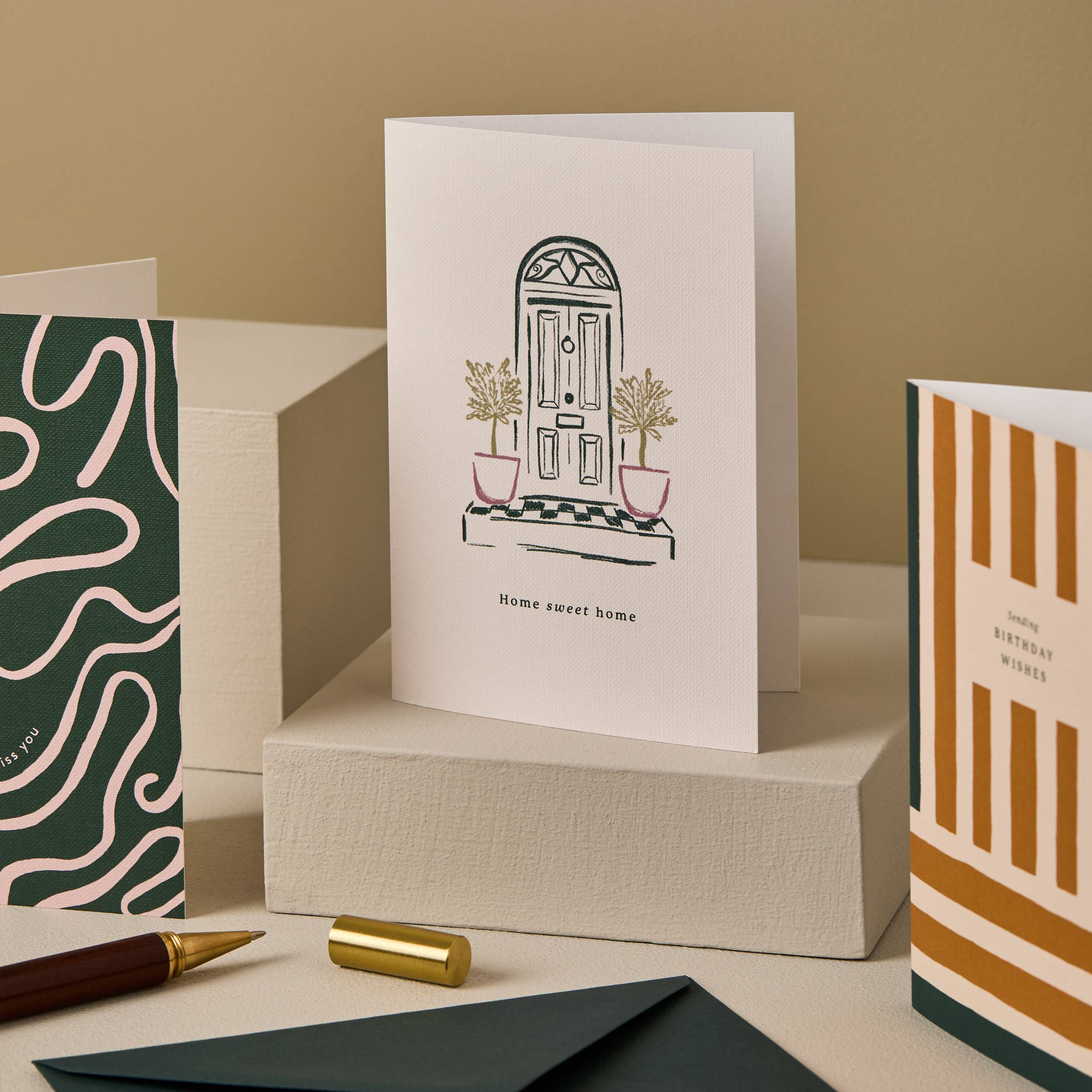 Housewarming Sketch Card | New Home Card | Stylish Home Card