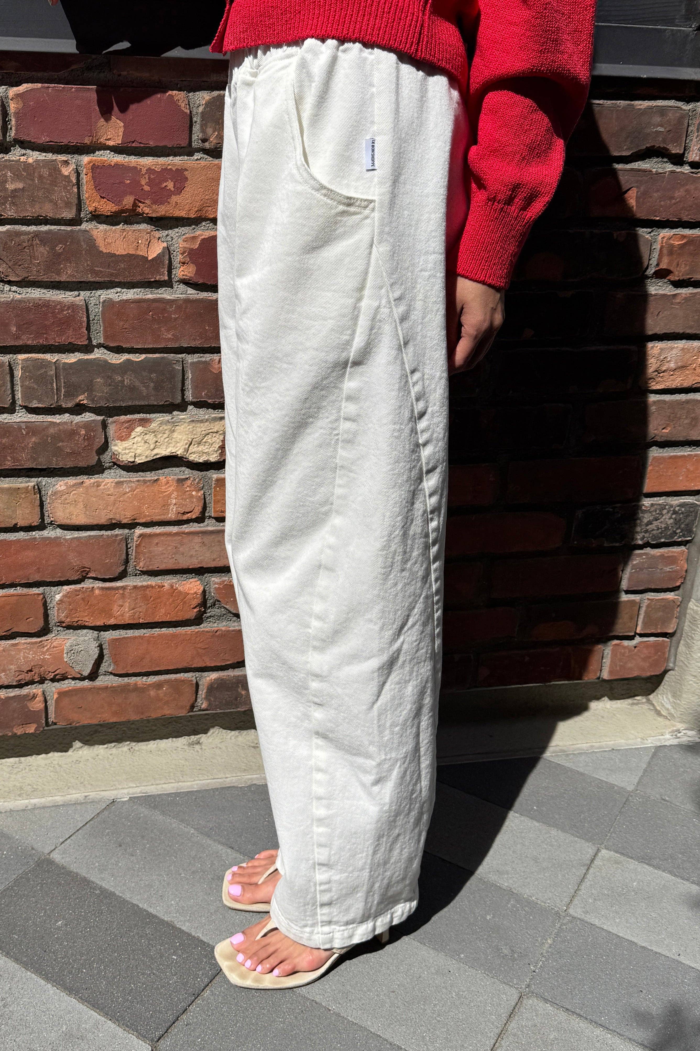 Long Arc Pants Milk - Le Bon Shoppe