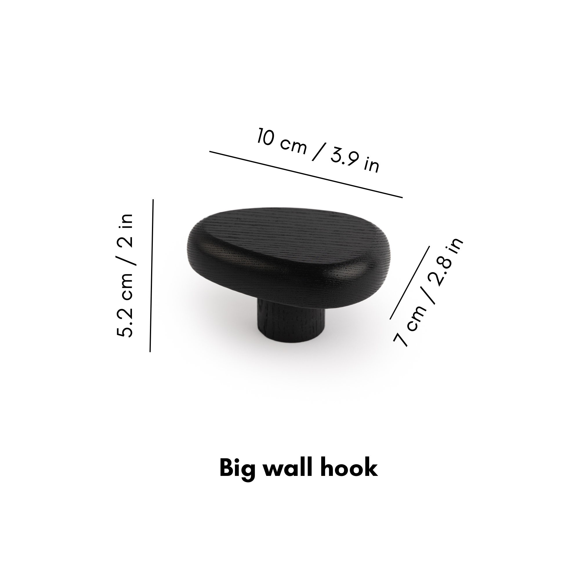 Black wall hook | DROP