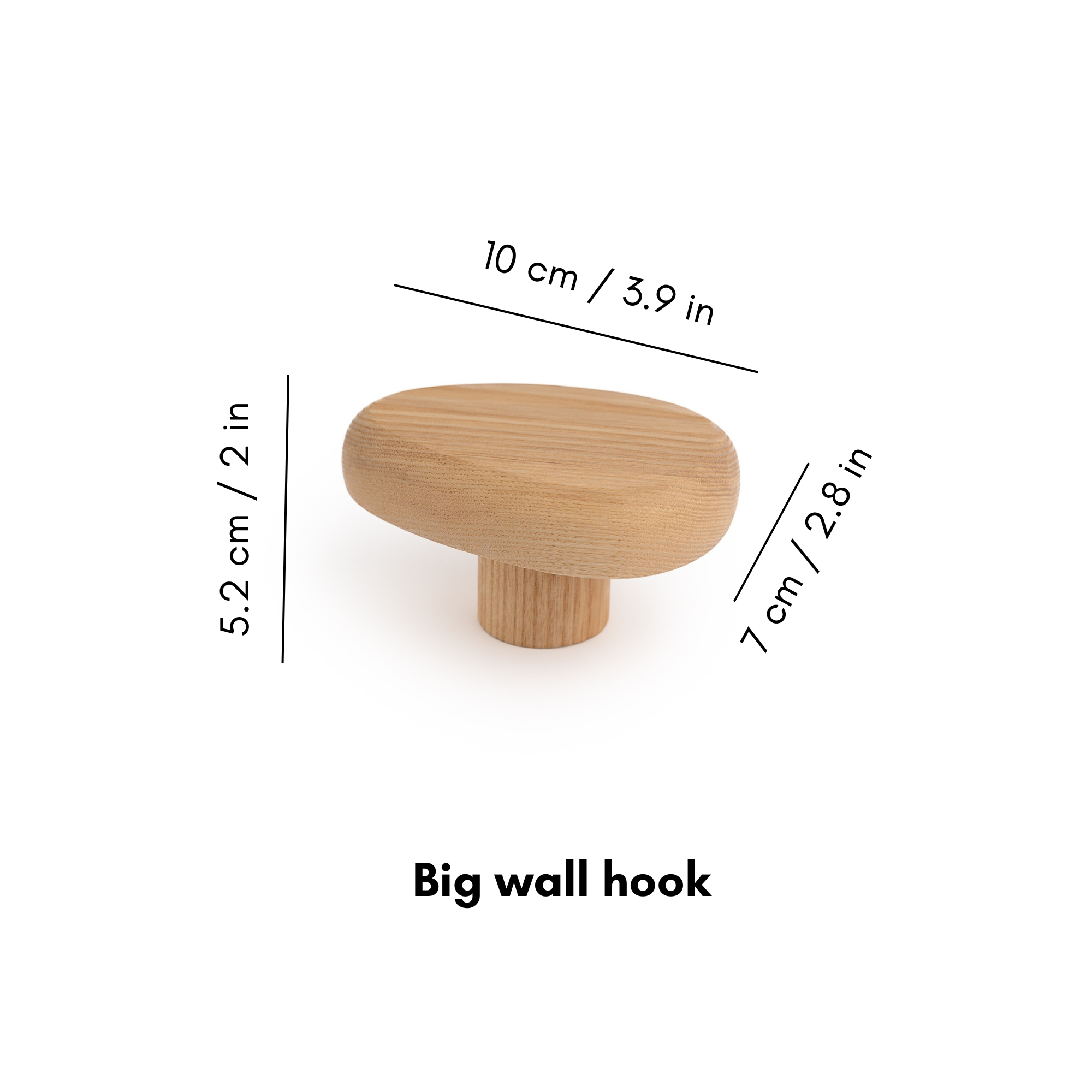 Wooden wall hook | DROP |