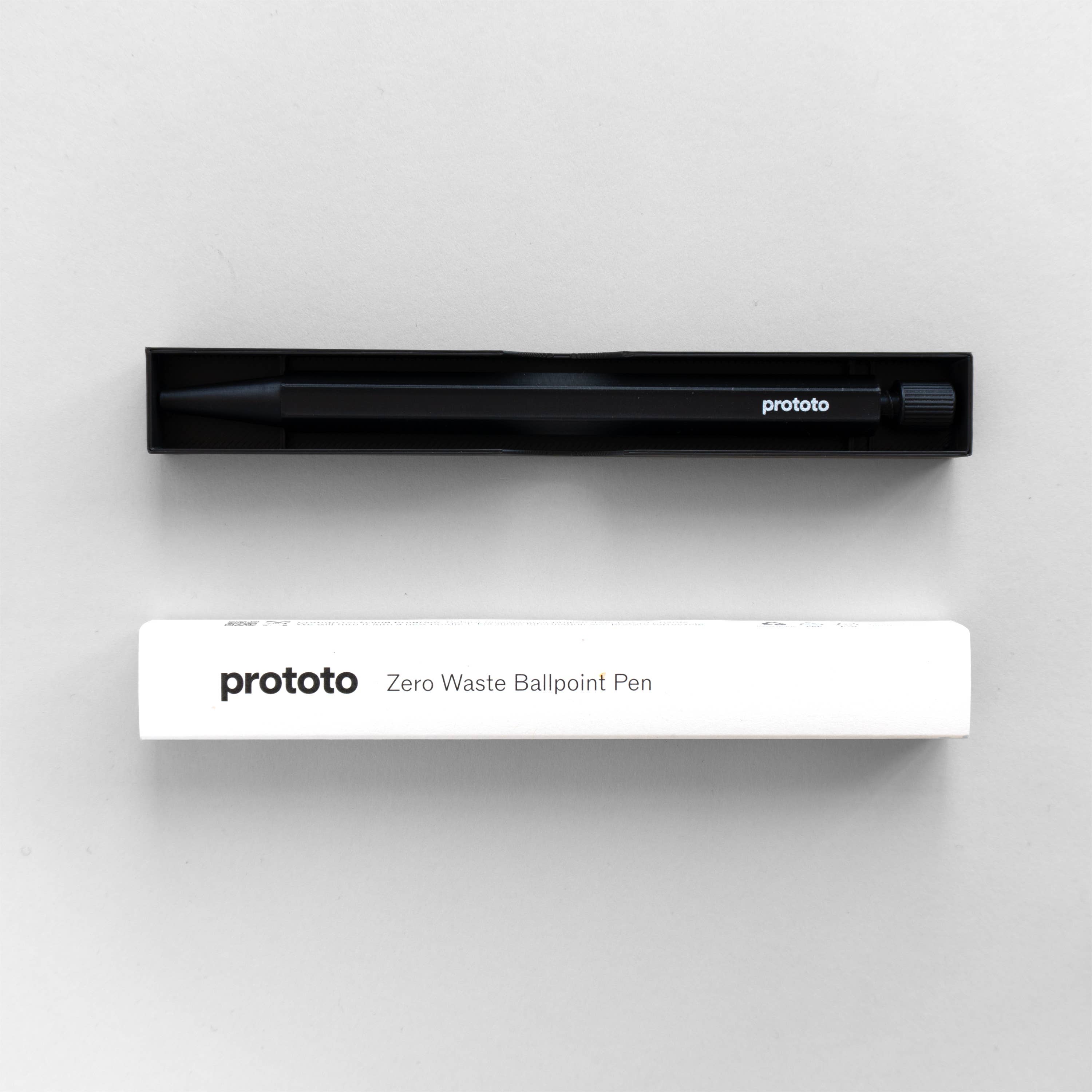 Black Zero Waste Ballpoint Pen Eco-Friendly Sustainable: English