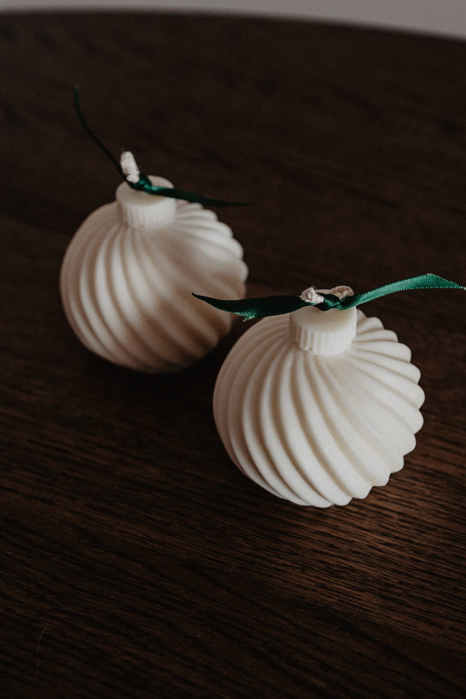Spiral Christmas Ball Candle