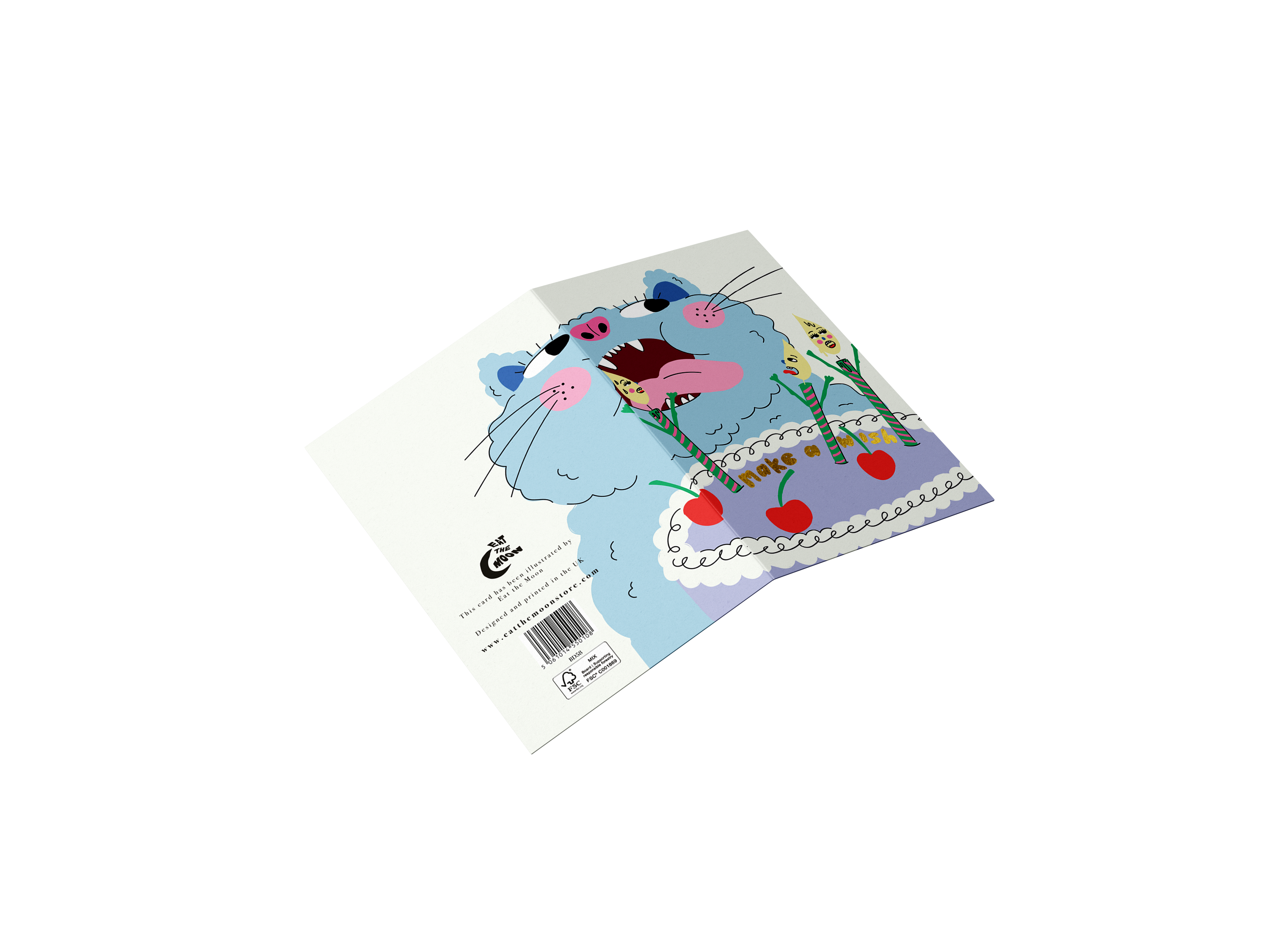 Eat the Moon – Make a Wish Birthday Card