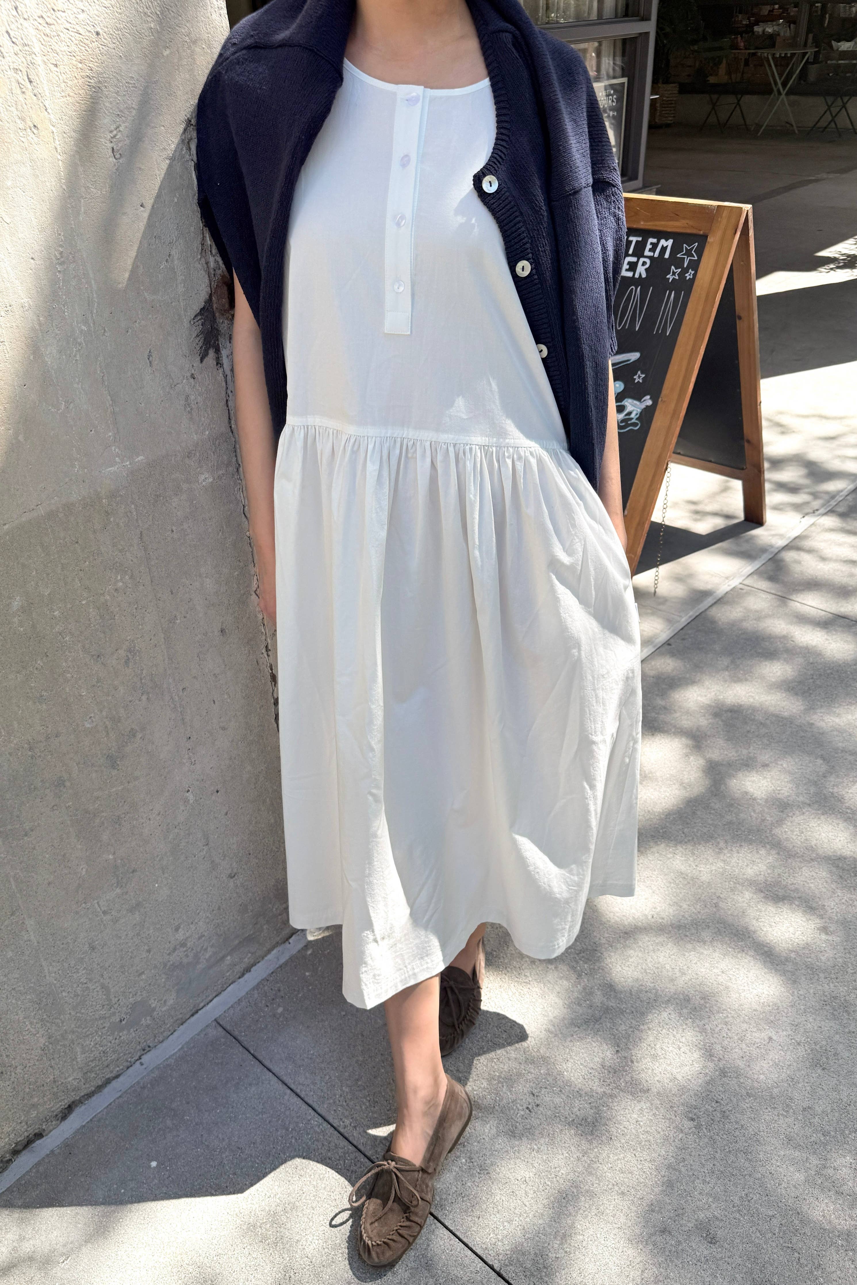 Marianne Dress in White — Le Bon Shoppe