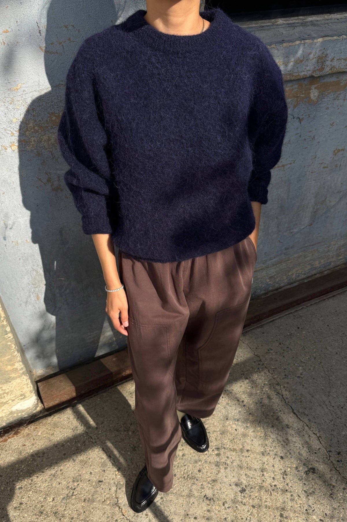 Le Bon Shoppe Elio Crew Neck Alpaca Sweater