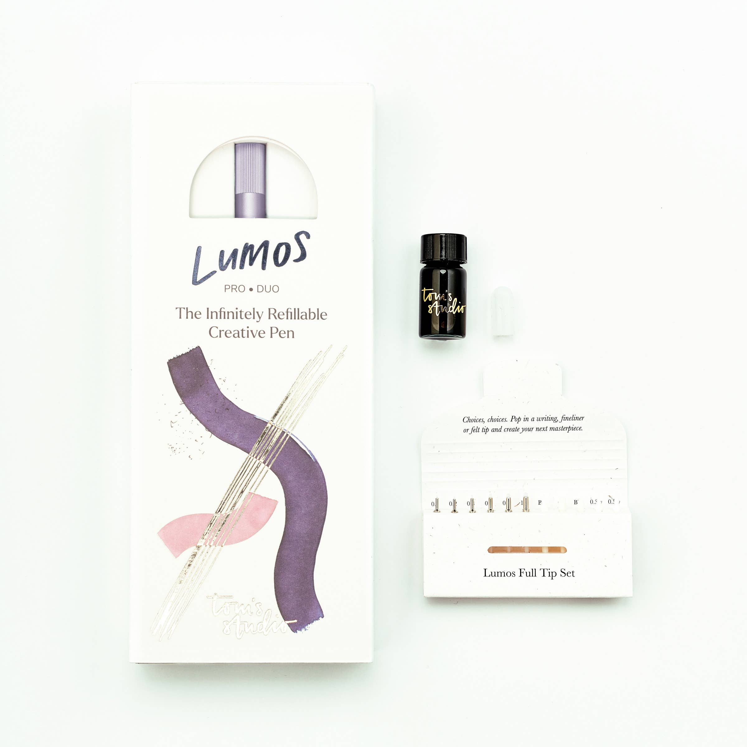 Lumos Pro - Refillable Multi-Tip Pen: Ivy / Duo Tip