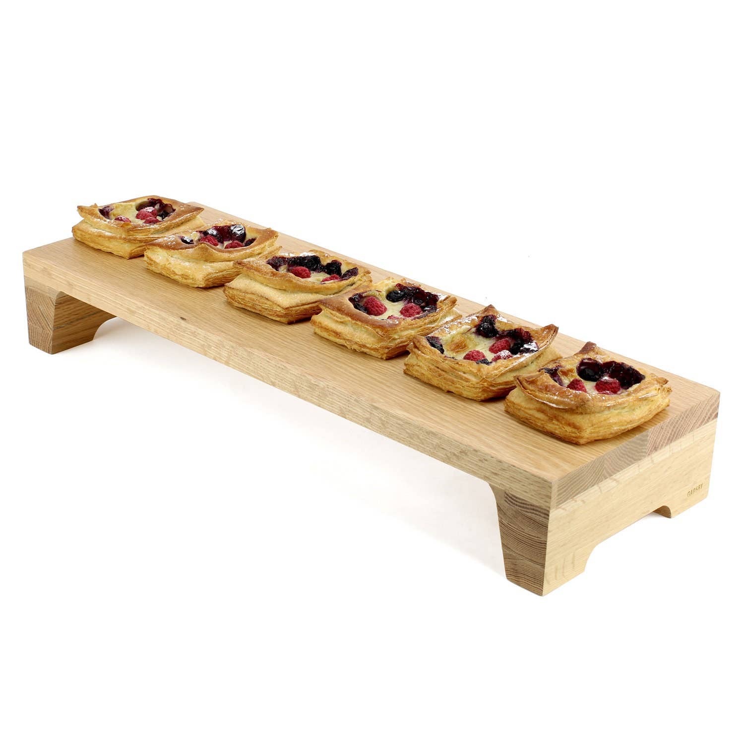 Solid Oak Wooden Display Stand Riser Countertop Shelf