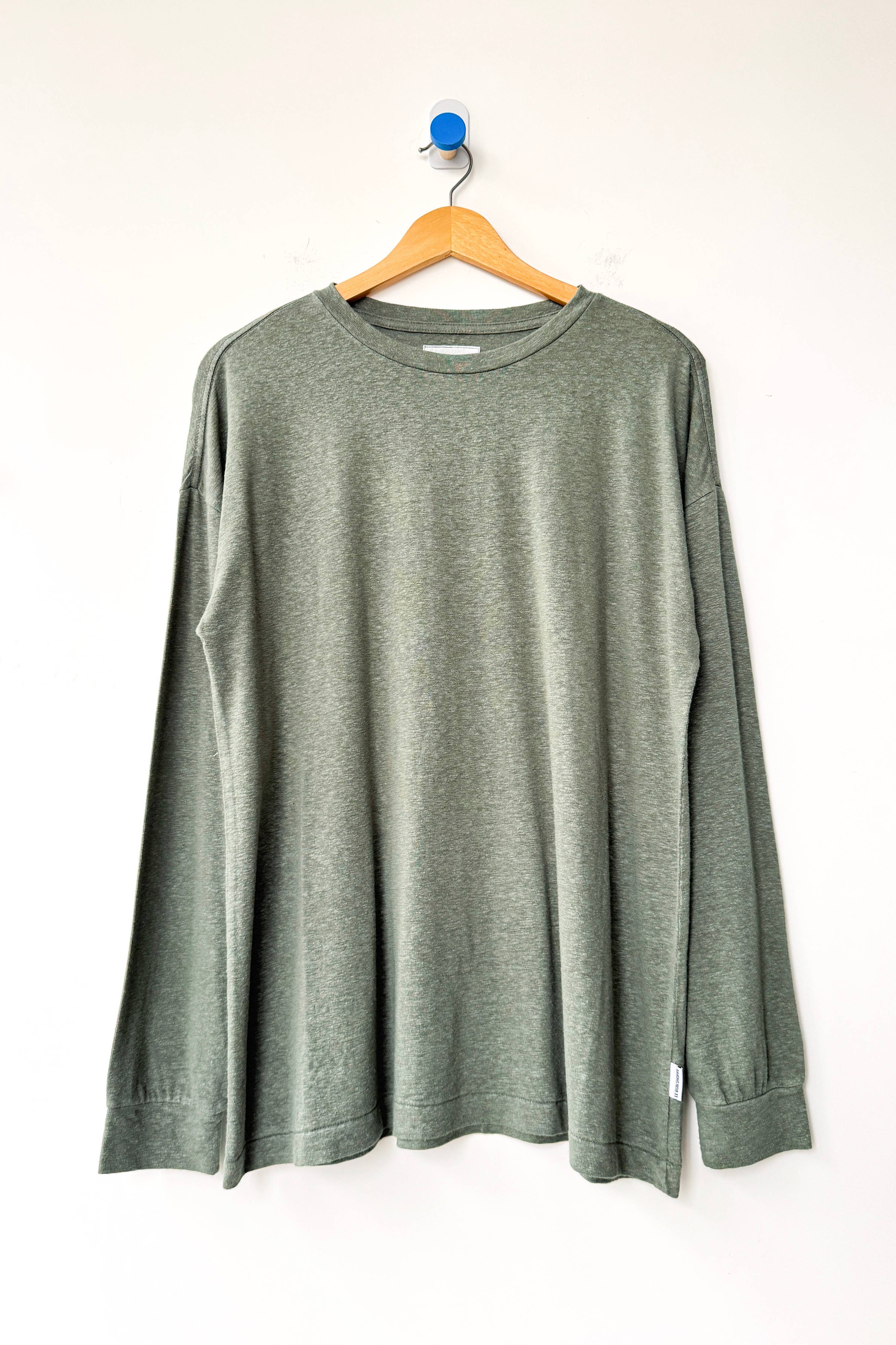 Haze Linen Blend Tee: Moonbeam - Le Bon Shoppe