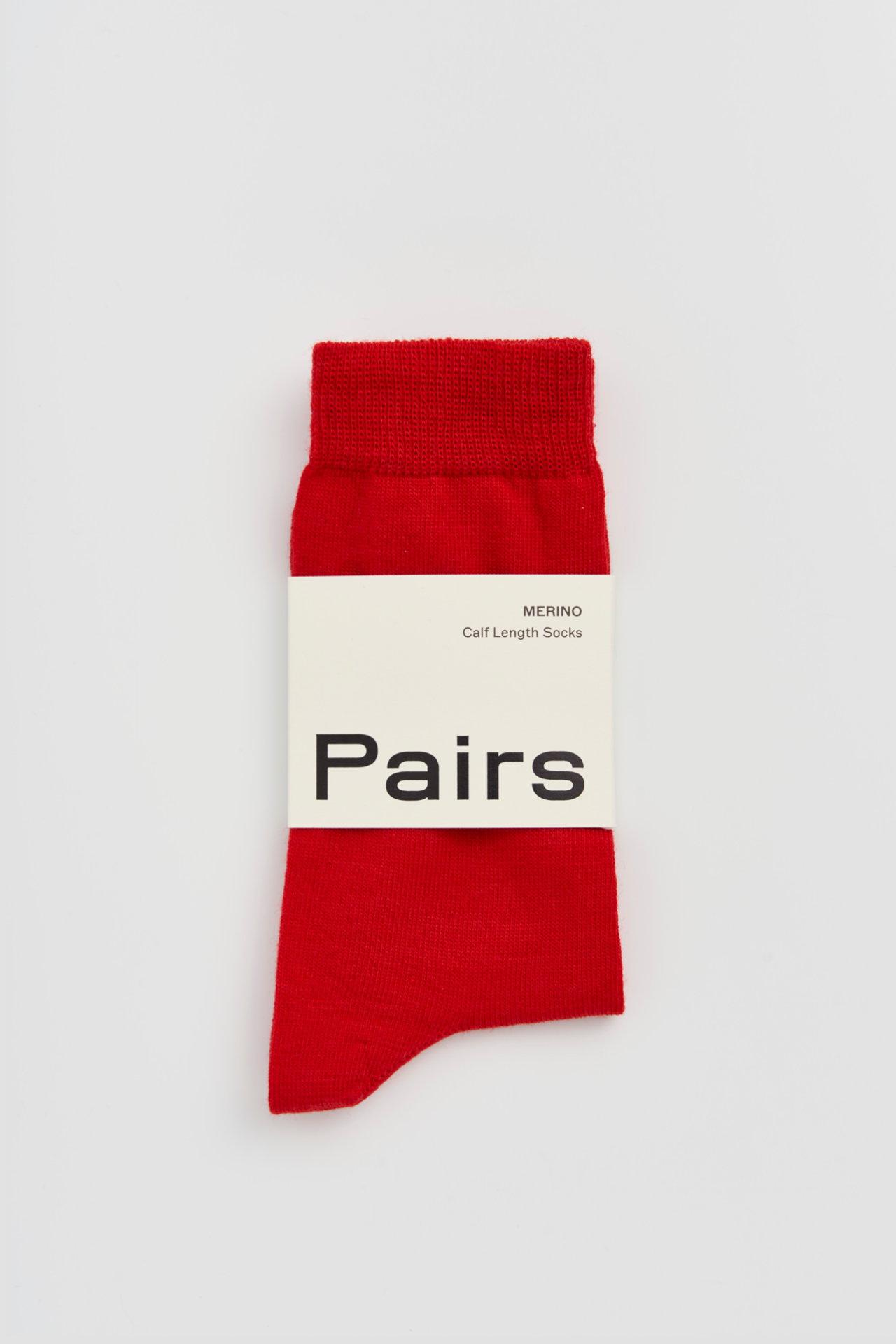 Postbox Red Merino Socks: Postbox Red / Large (UK 11-13)