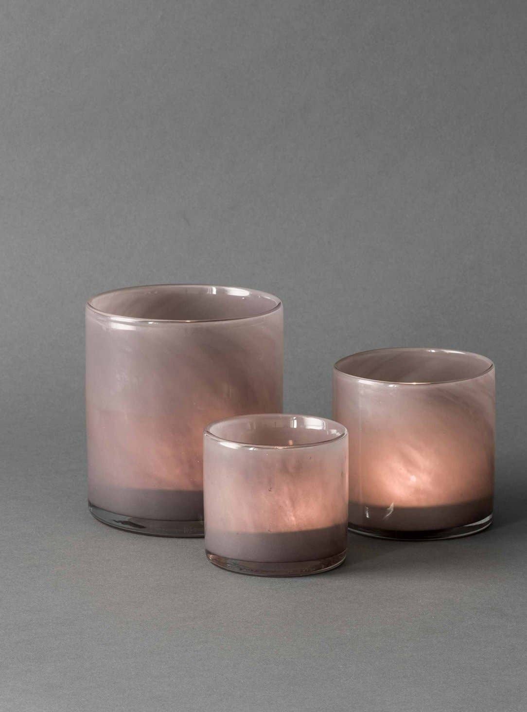 Lyric candle holder - M: Dark Brown
