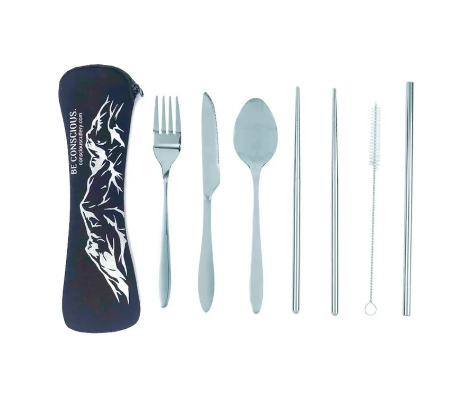 Black Mountains Travel Cutlery Set — Conscious Cutlery