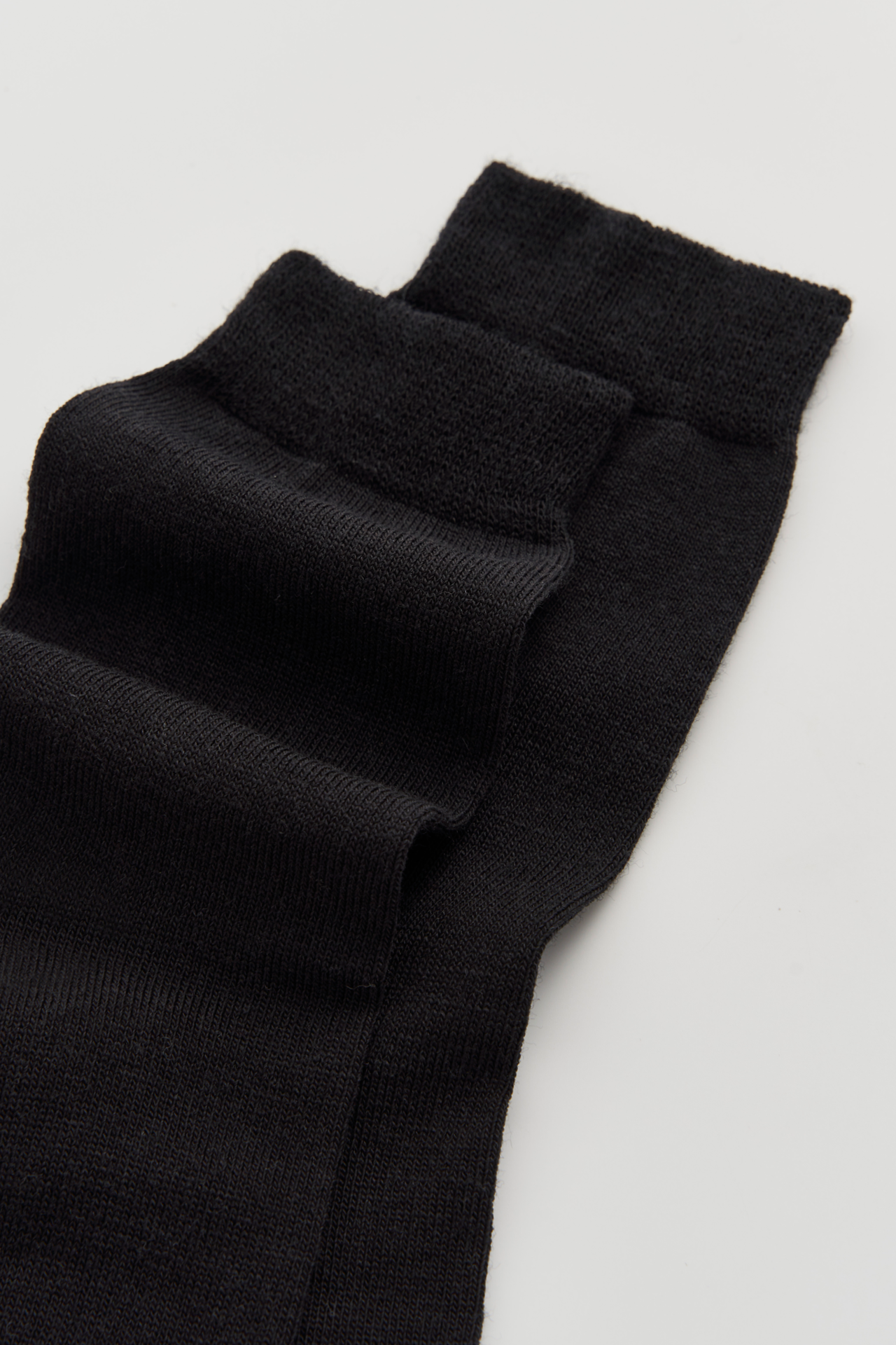 True Black Merino Socks: Medium (UK 8-10)