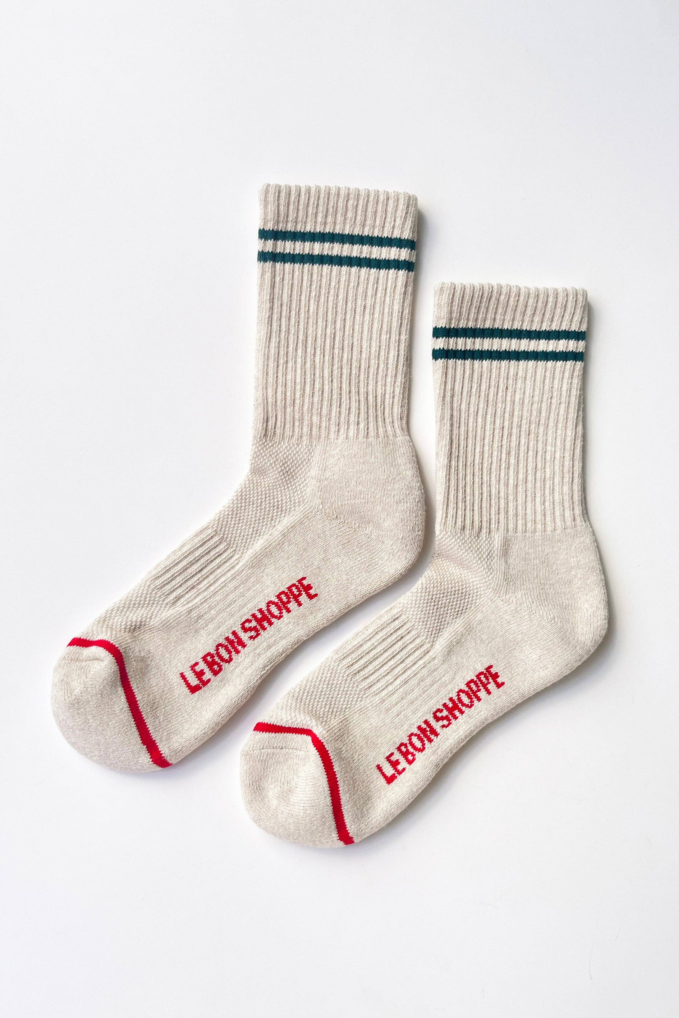 Boyfriend Socks (wholesale): Oatmeal
