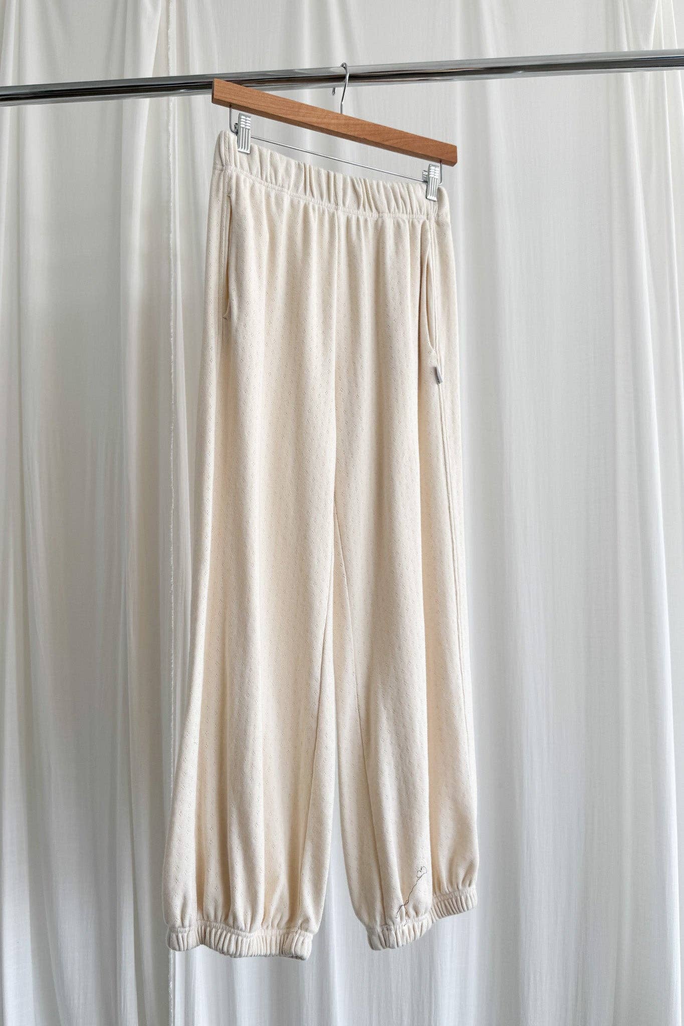 Pointelle Balloon Pants Naturel - Le Bon Shoppe