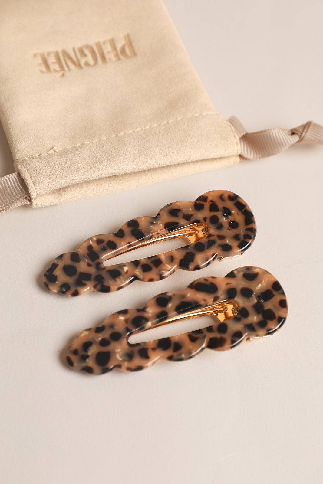 Signature Hair Clips - Leopard (Pair) - Peignee Paris