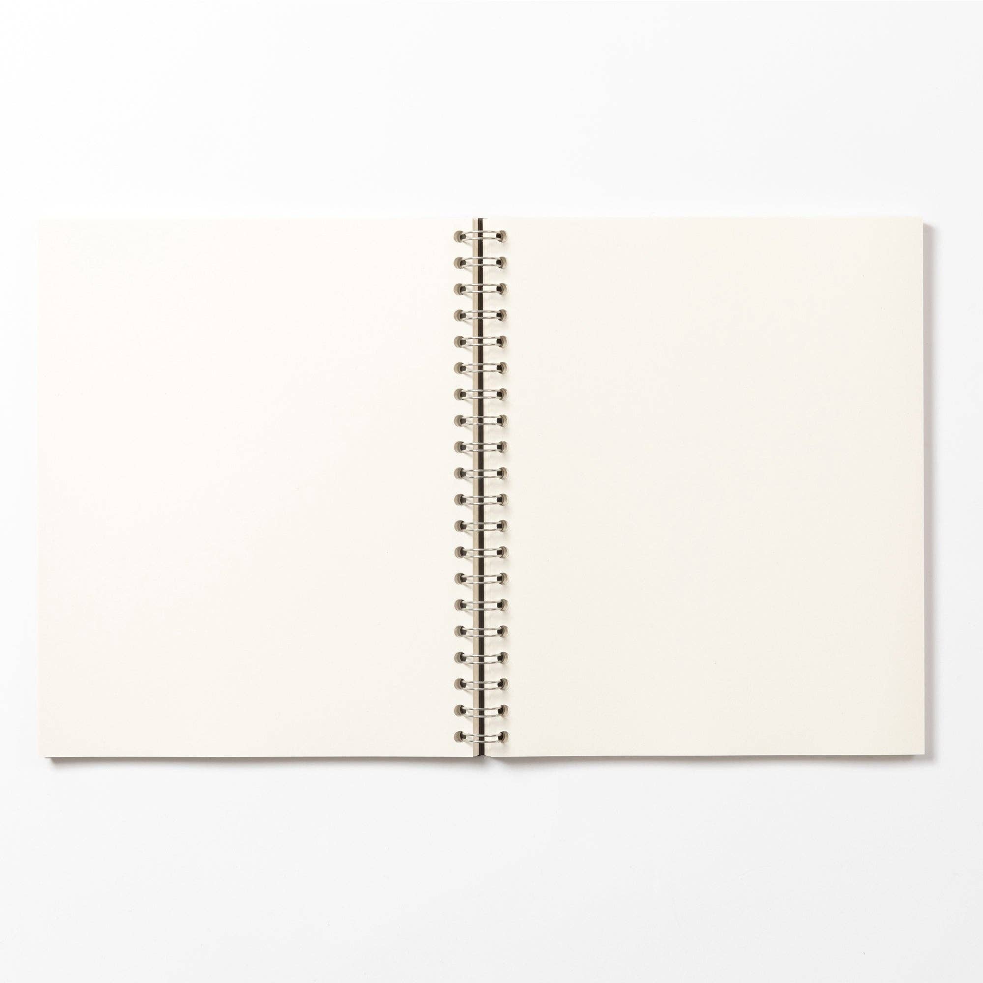 Navy Wool Wirebound Notebook (Plain): Grande - Coffeenotes