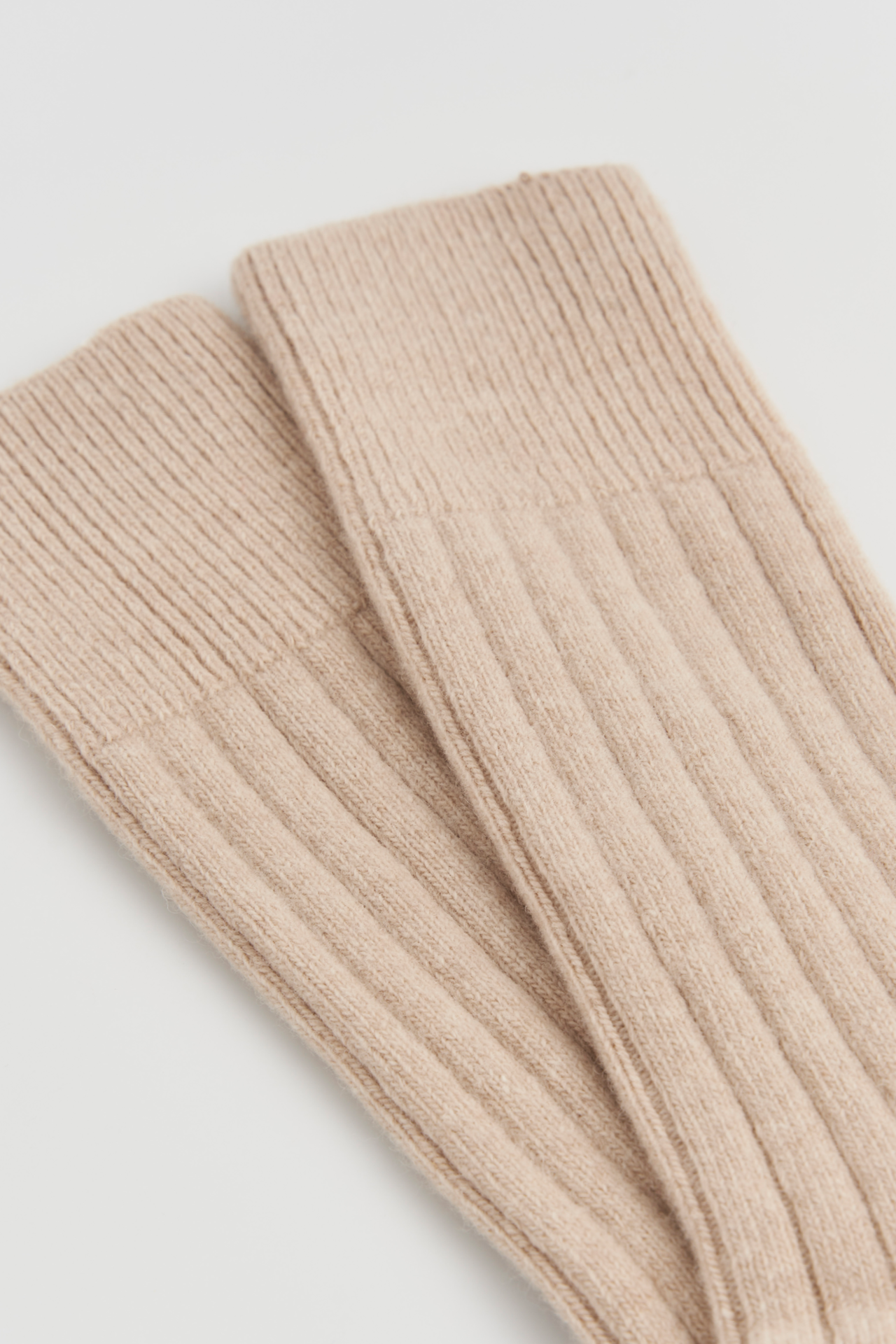 Milky Tea Beige Merino Bed Socks: Milky Tea Beige / Small (UK 4-8)