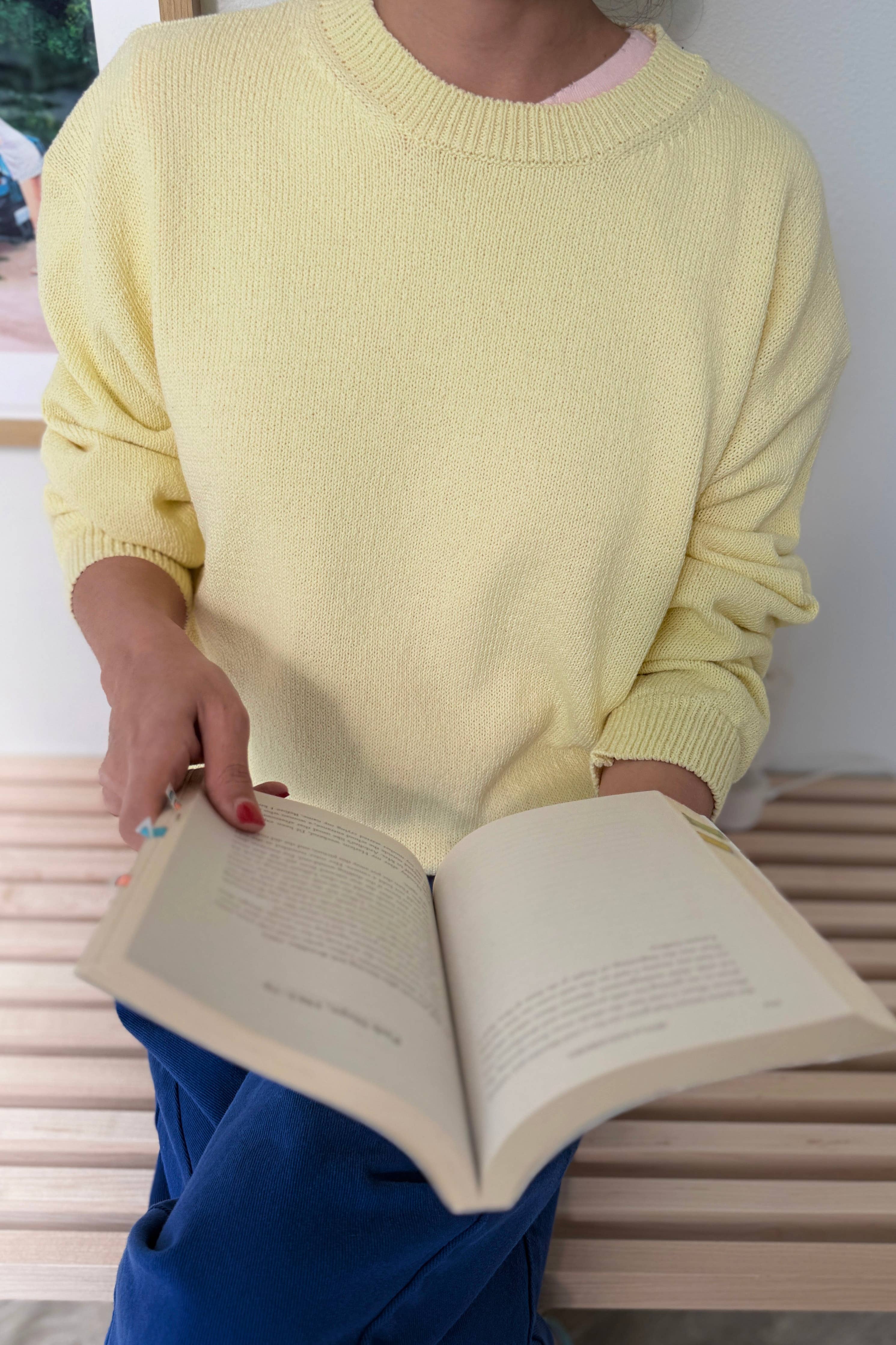 Milo Cotton Sweater - Lemonade - Le Bon Shoppe