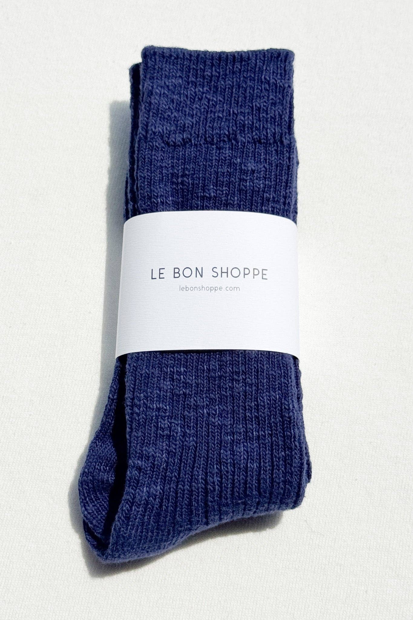 Cottage Socks: Navy - Le Bon Shoppe