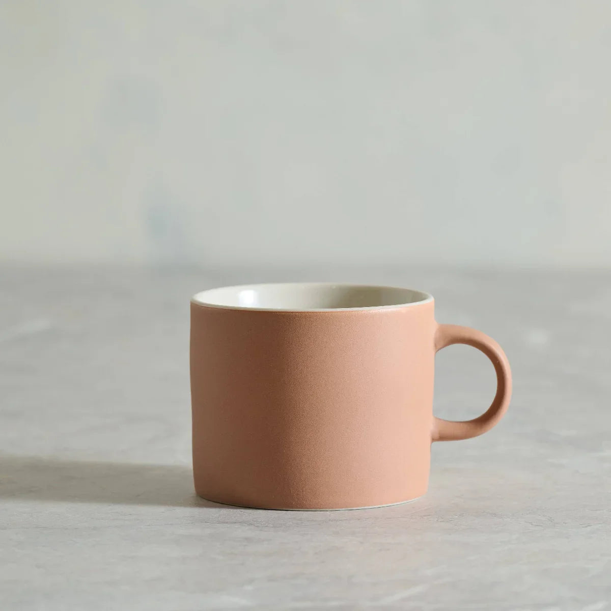 Hasami Porcelain mug, matte terracotta ceramic, minimalist premium design