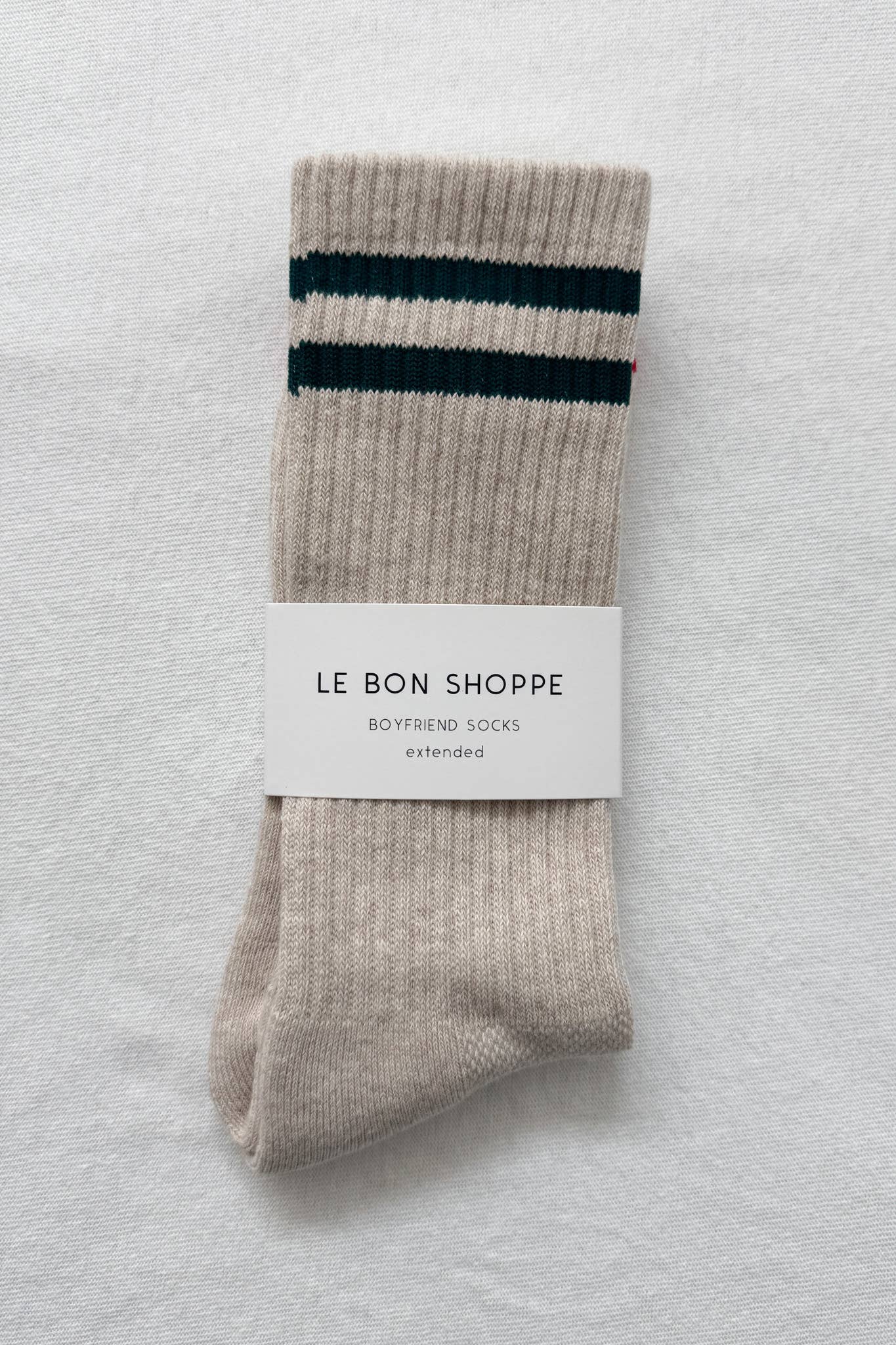 Extended Boyfriend Socks Clean White - Le Bon Shoppe