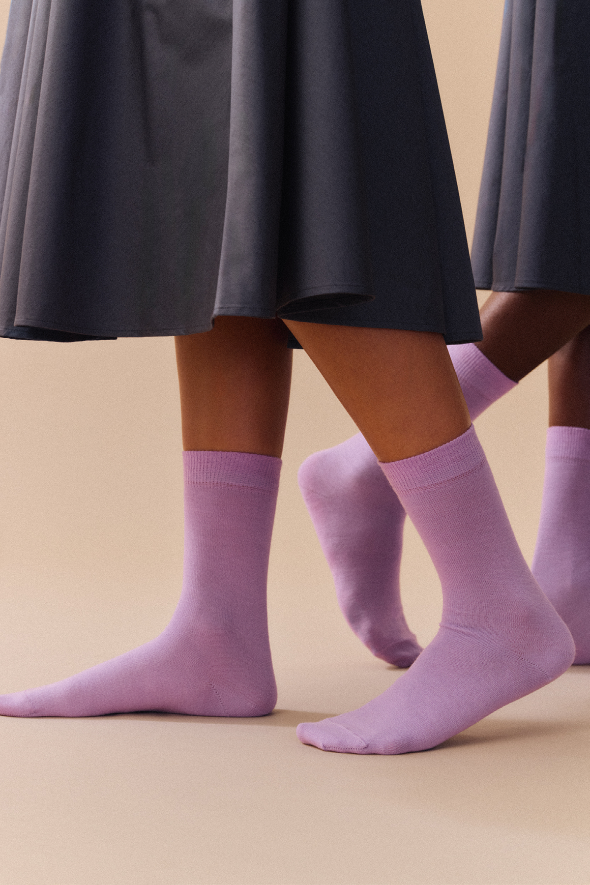 Parma Violet Merino Socks: Parma Violet / Medium (UK 8-10)