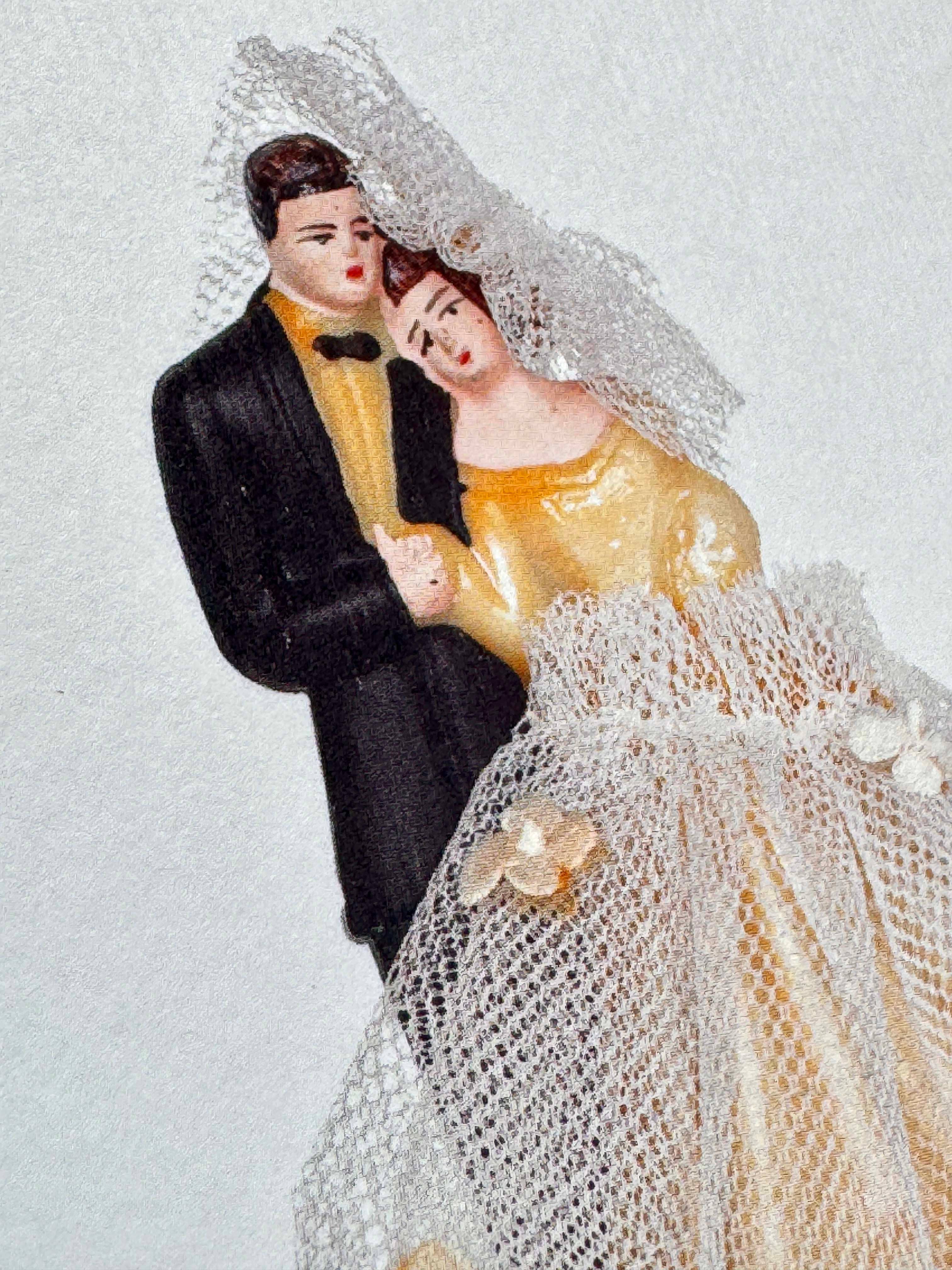 Wedding Cake Topper No.1 Greeting Card | Engagement