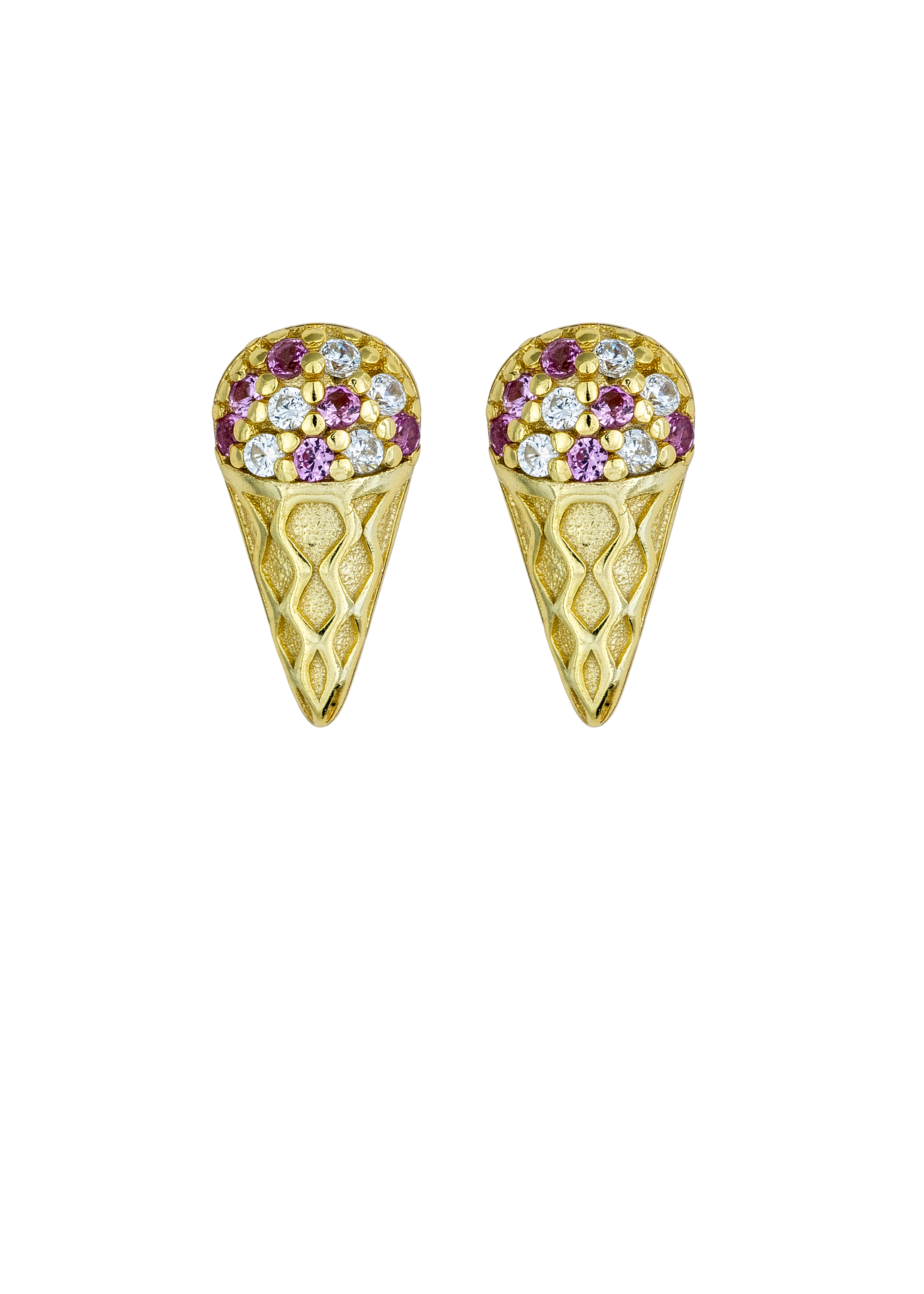 Strawberry Ice Cream Studs - by Atelier 18