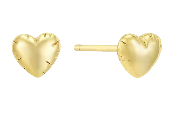 Puffy Heart Studs - by Atelier 18