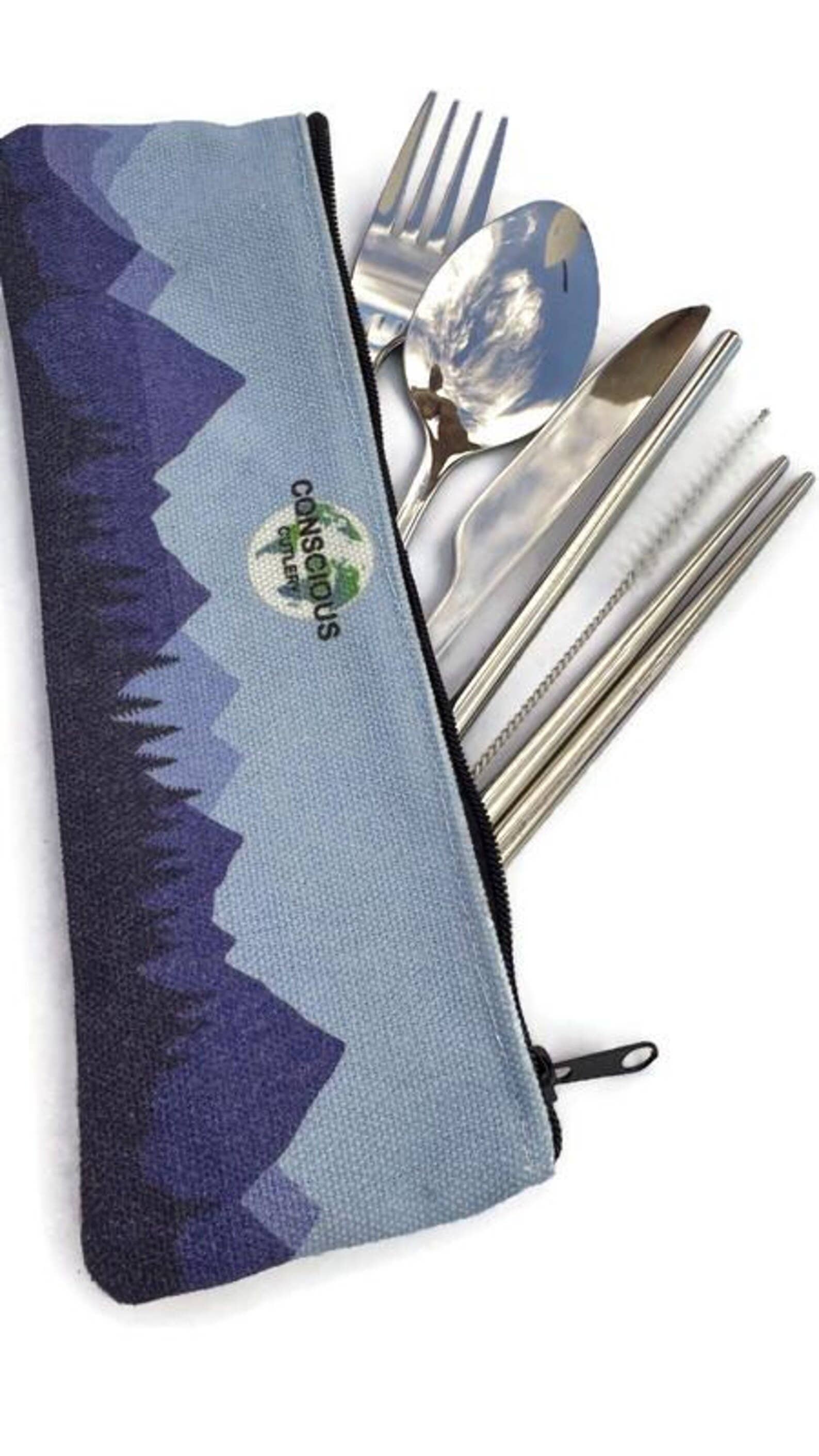 Blue Mountains Travel Cutlery Set — Conscious Cutlery